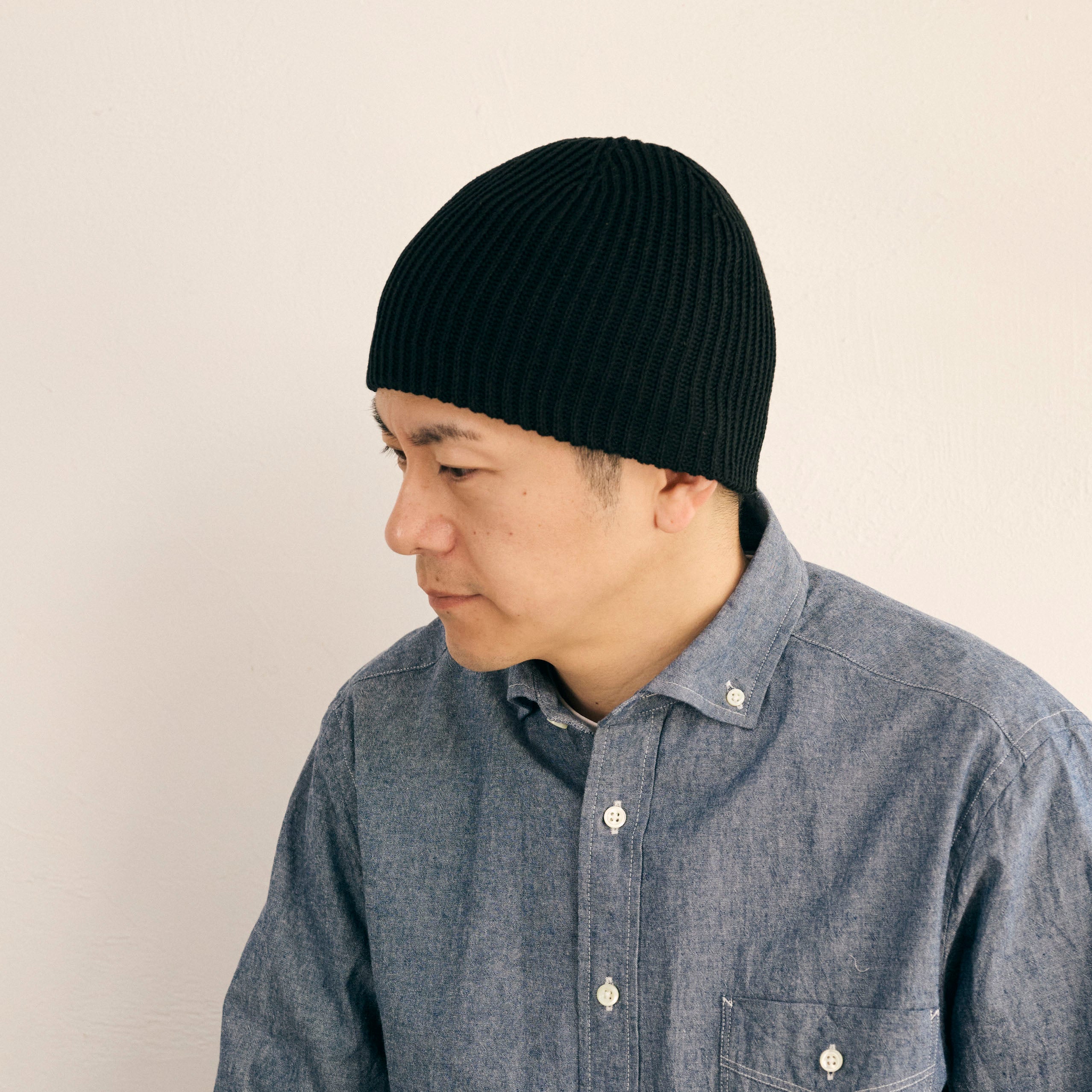 morno № 724525　綿麻ニットビーニー