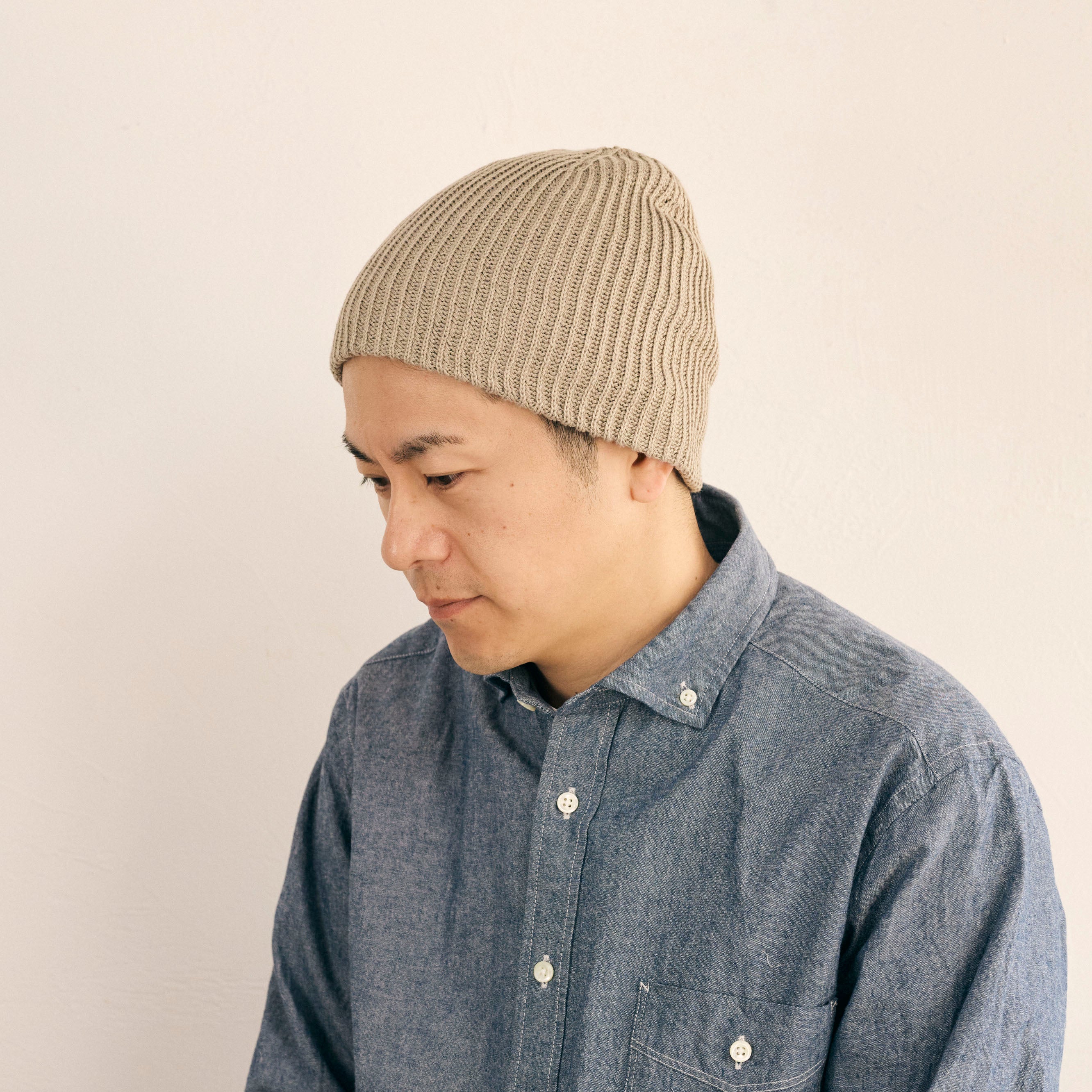 morno № 724525　綿麻ニットビーニー