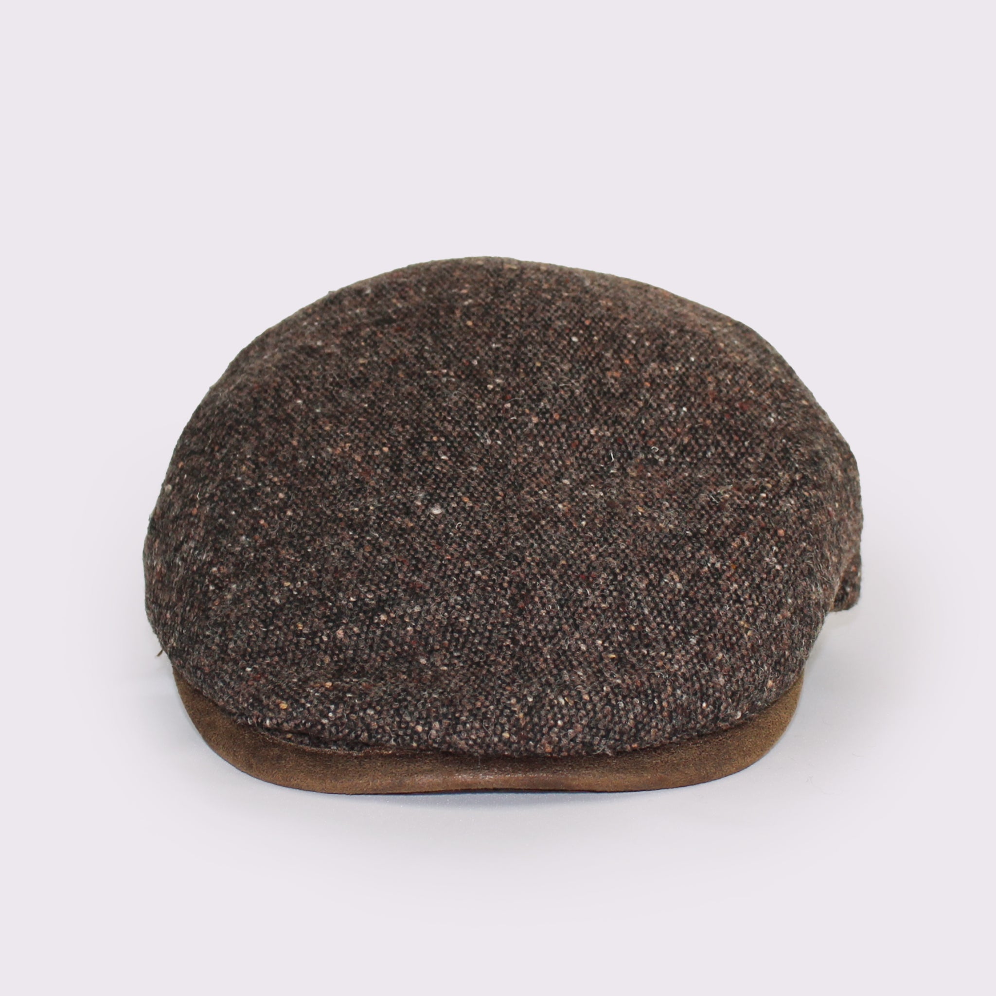 Herman（ヘルマン） レザーパイピングネップツイードハンチング