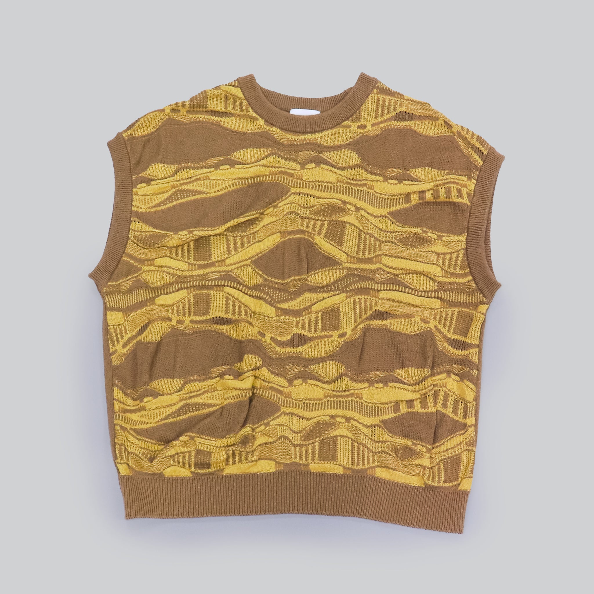 【HKD/花澤ニットデザイン】波柄ベスト