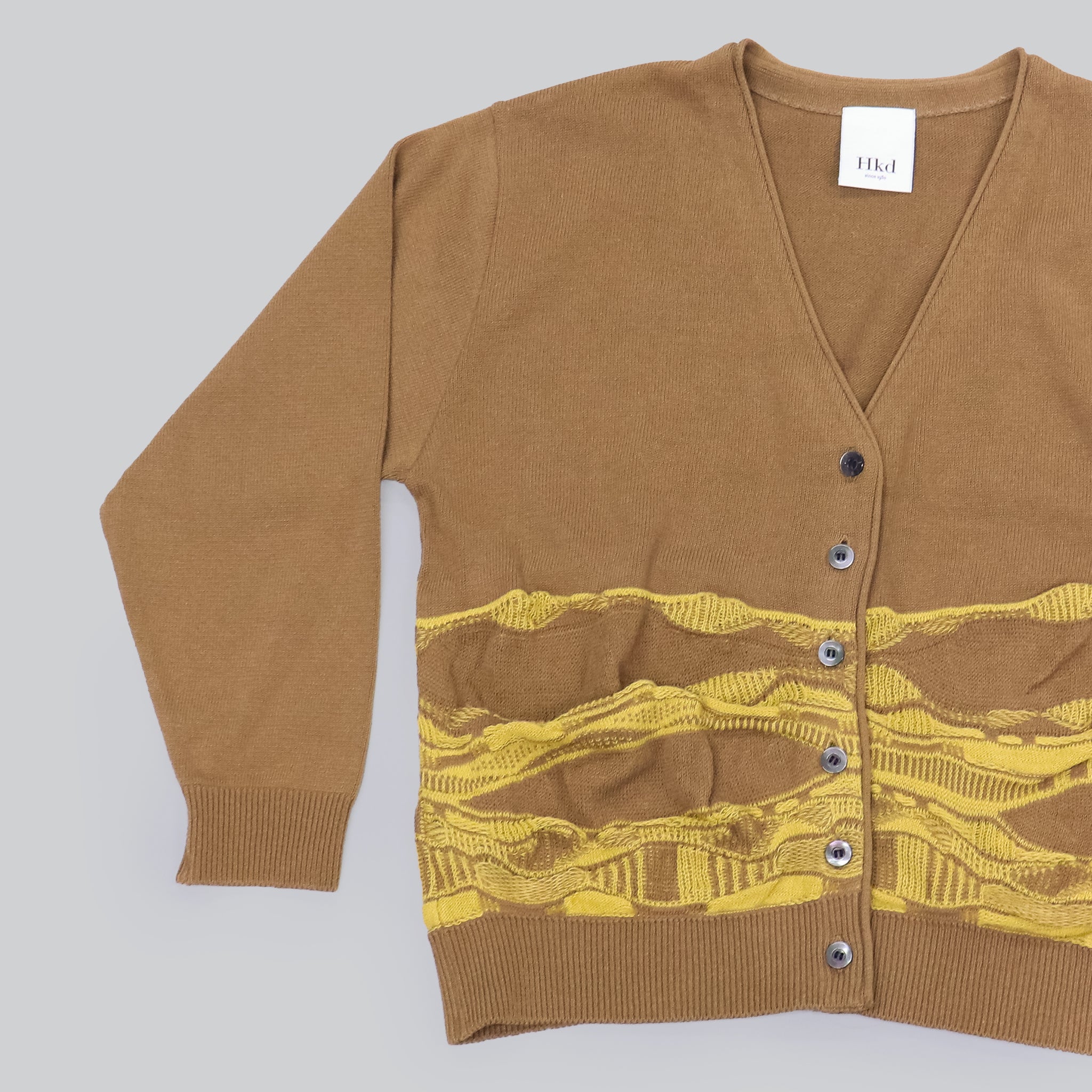 【HKD/花澤ニットデザイン】波柄カーディガン