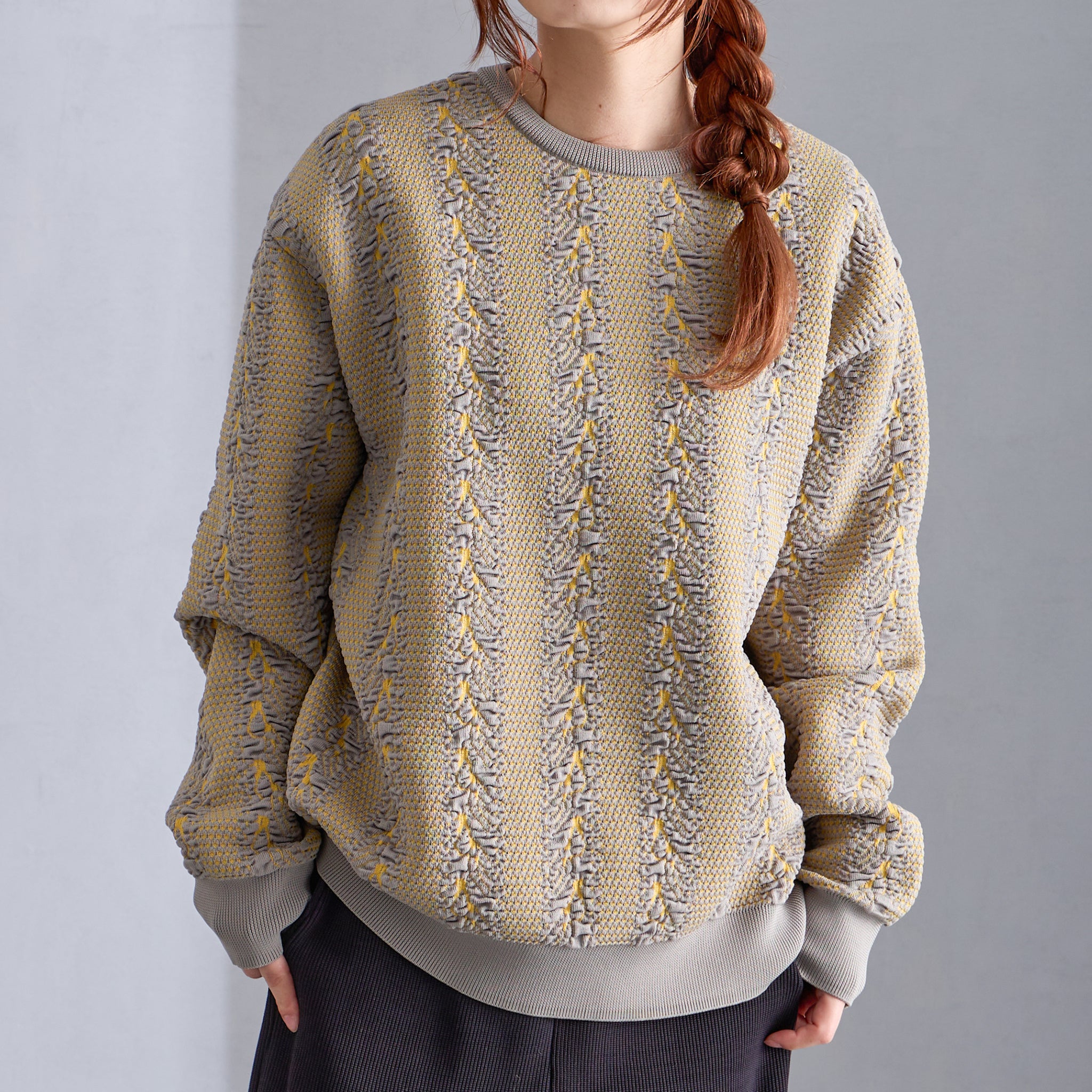 HKD/花澤ニットデザイン】鳥柄プルオーバー