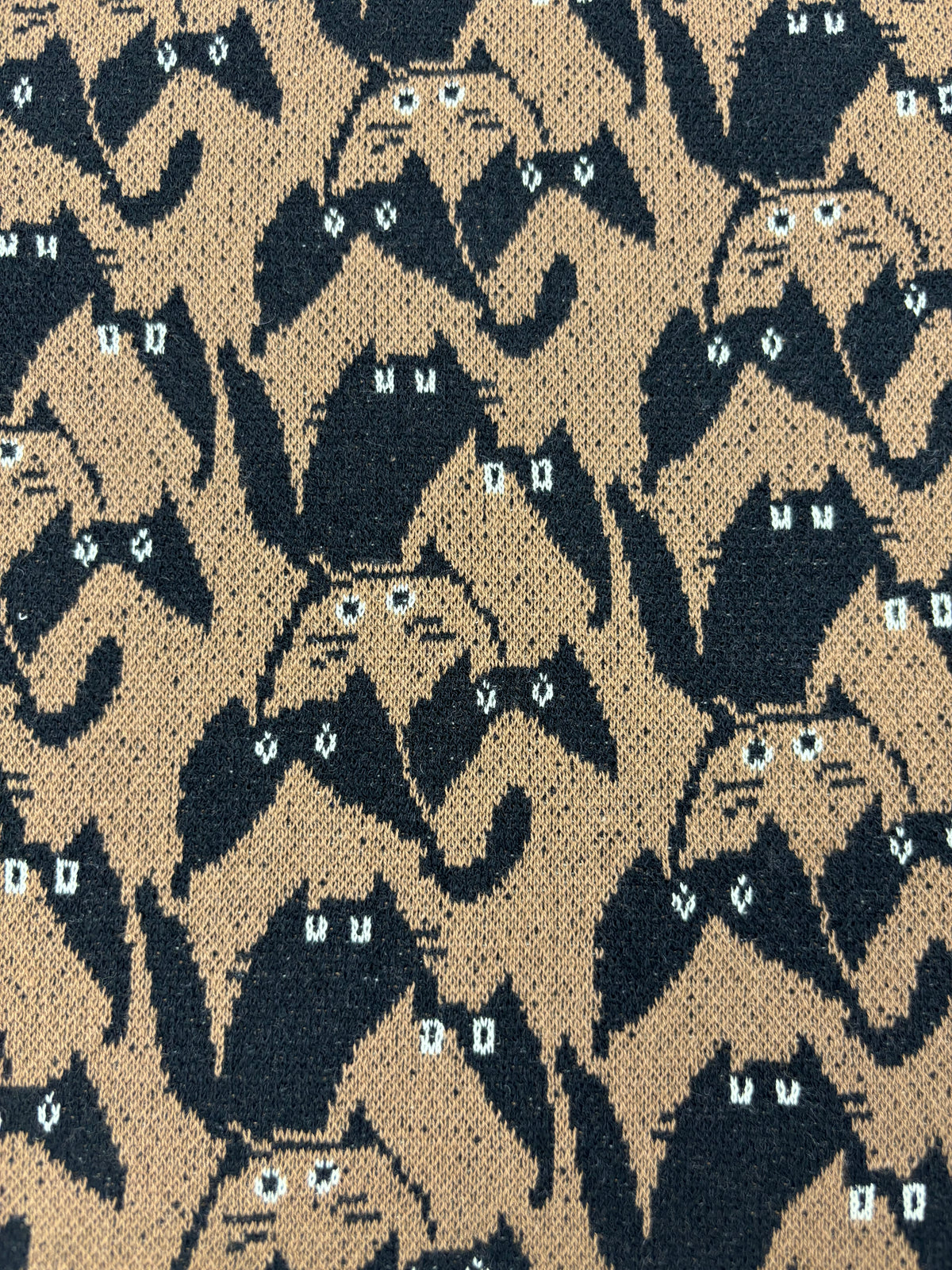 【NYANDER KNIT/ニャンダーニット】 CAT geometric CD  ジャガードカーディガン