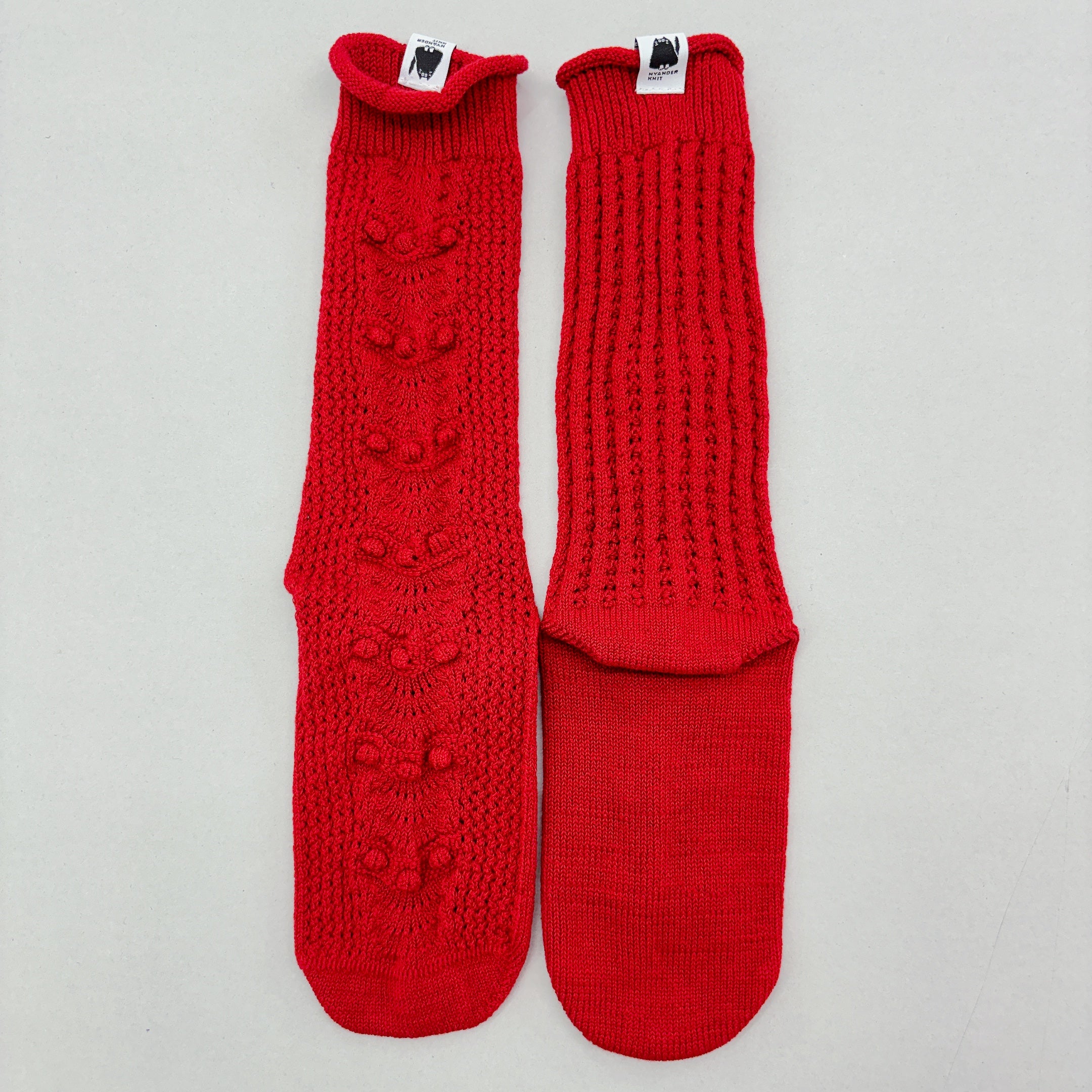 NYG006【NYANDER KNIT/ニャンダーニット】lacy socks レーシーソックス  【公式】Hanazawa Knit Design オンラインストア