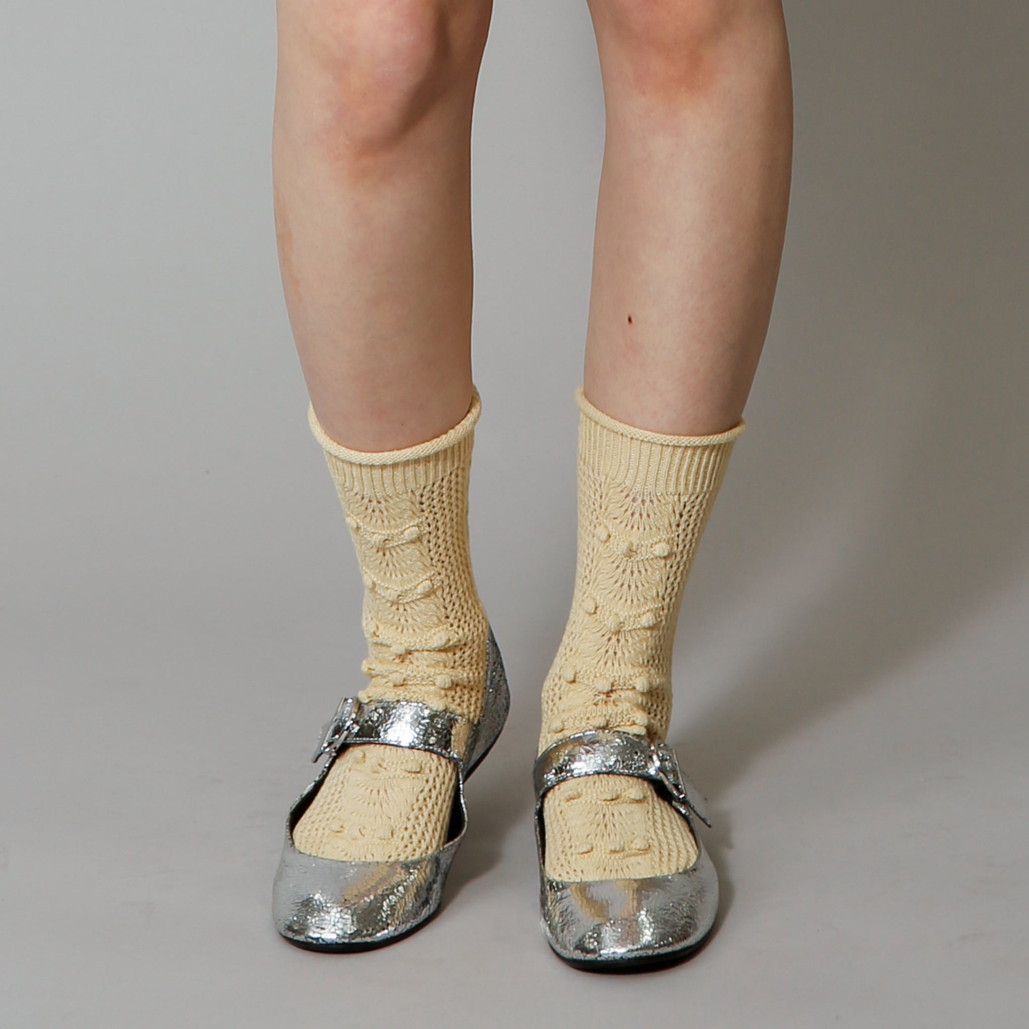 NYG006【NYANDER KNIT/ニャンダーニット】lacy socks レーシーソックス  【公式】Hanazawa Knit Design オンラインストア
