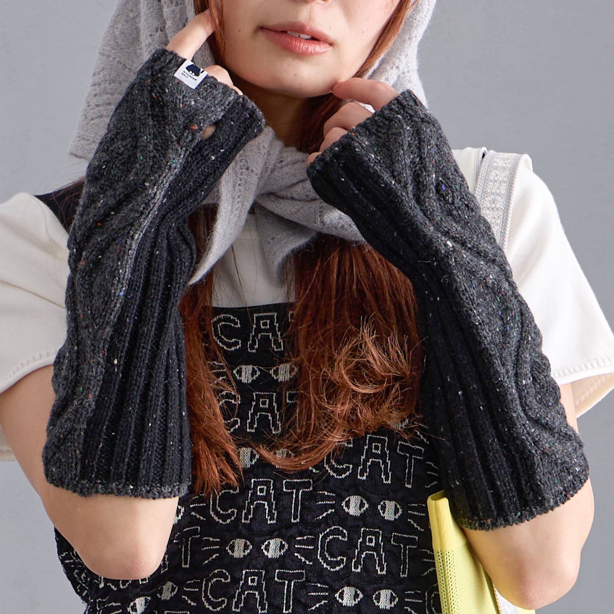 【NYANDER KNIT/ニャンダーニット】STARDUST ARM WARMER