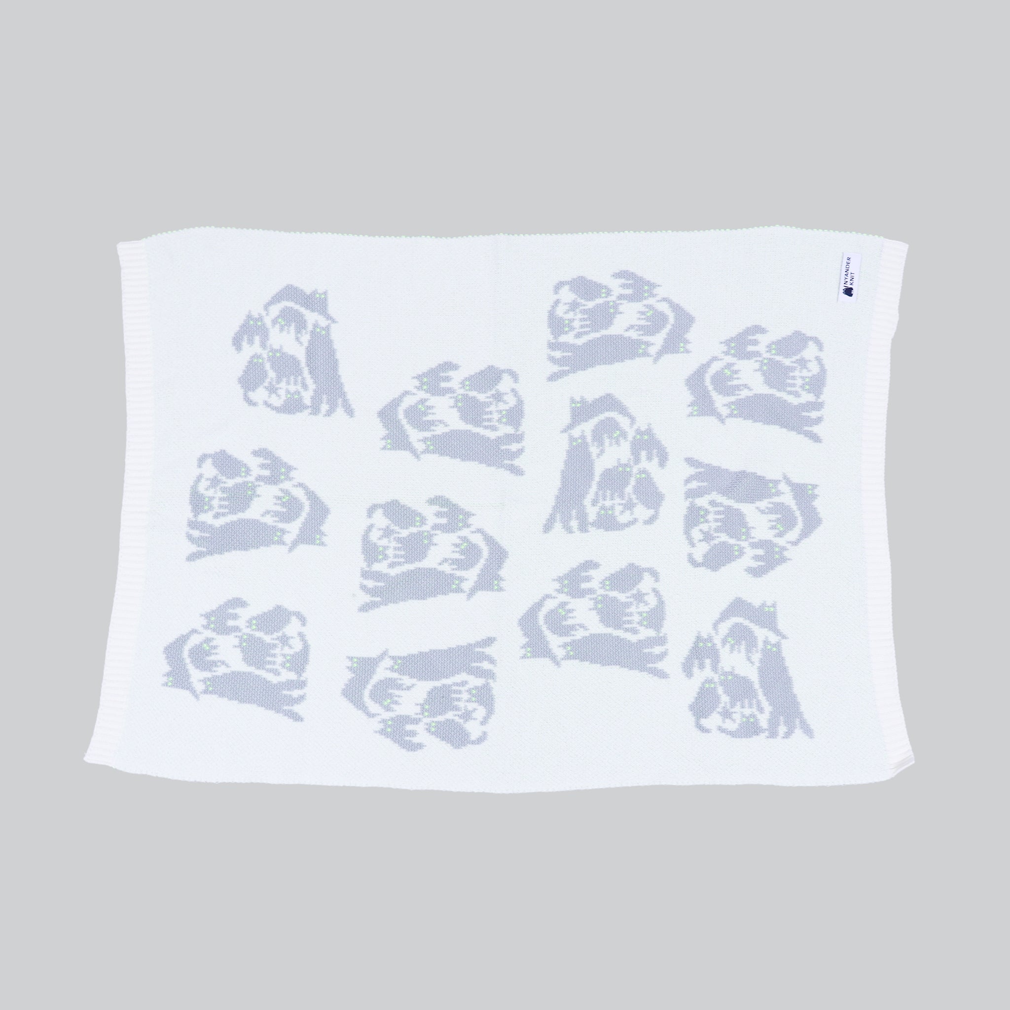 【NYANDER KNIT/ニャンダーニット】NIGHT CAT JQ LAP BLANKET