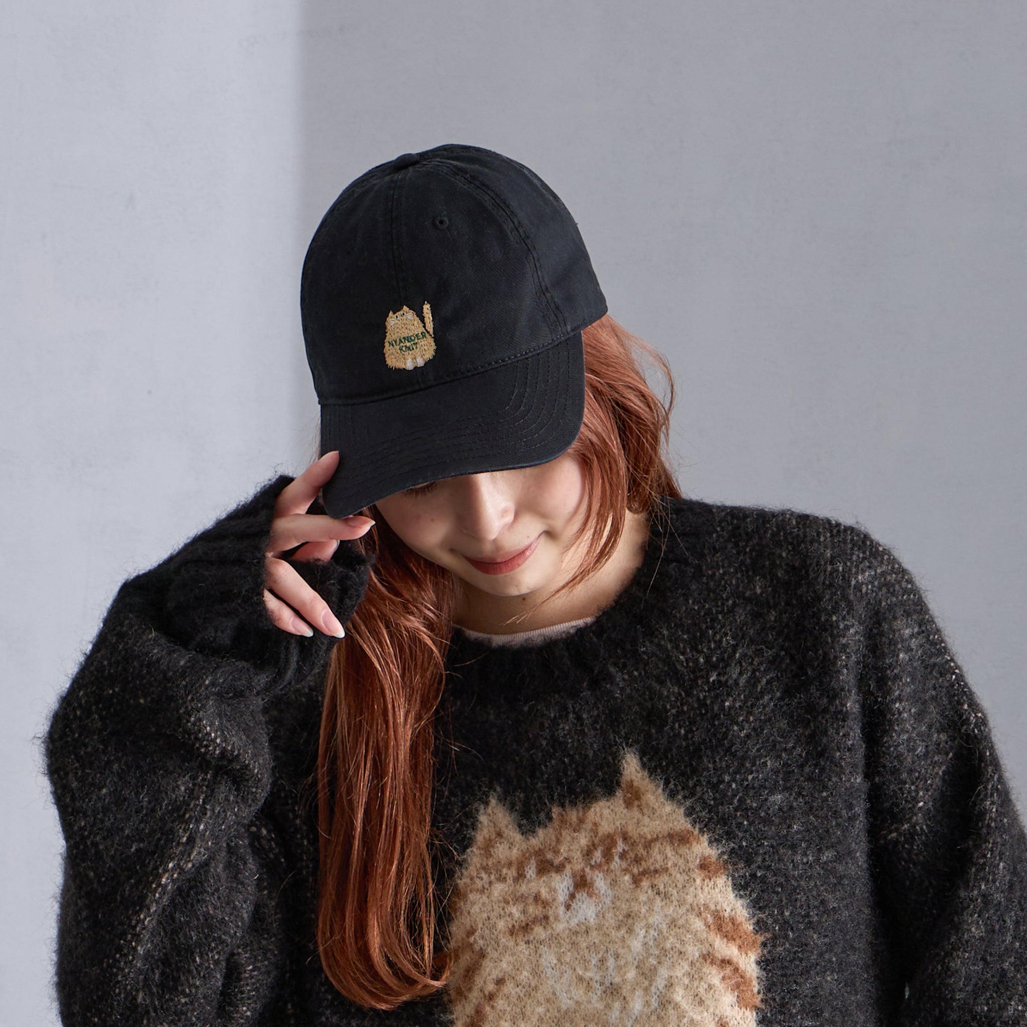 【NYANDER KNIT/ニャンダーニット】 NYANDER　EMBROIDERY CAP