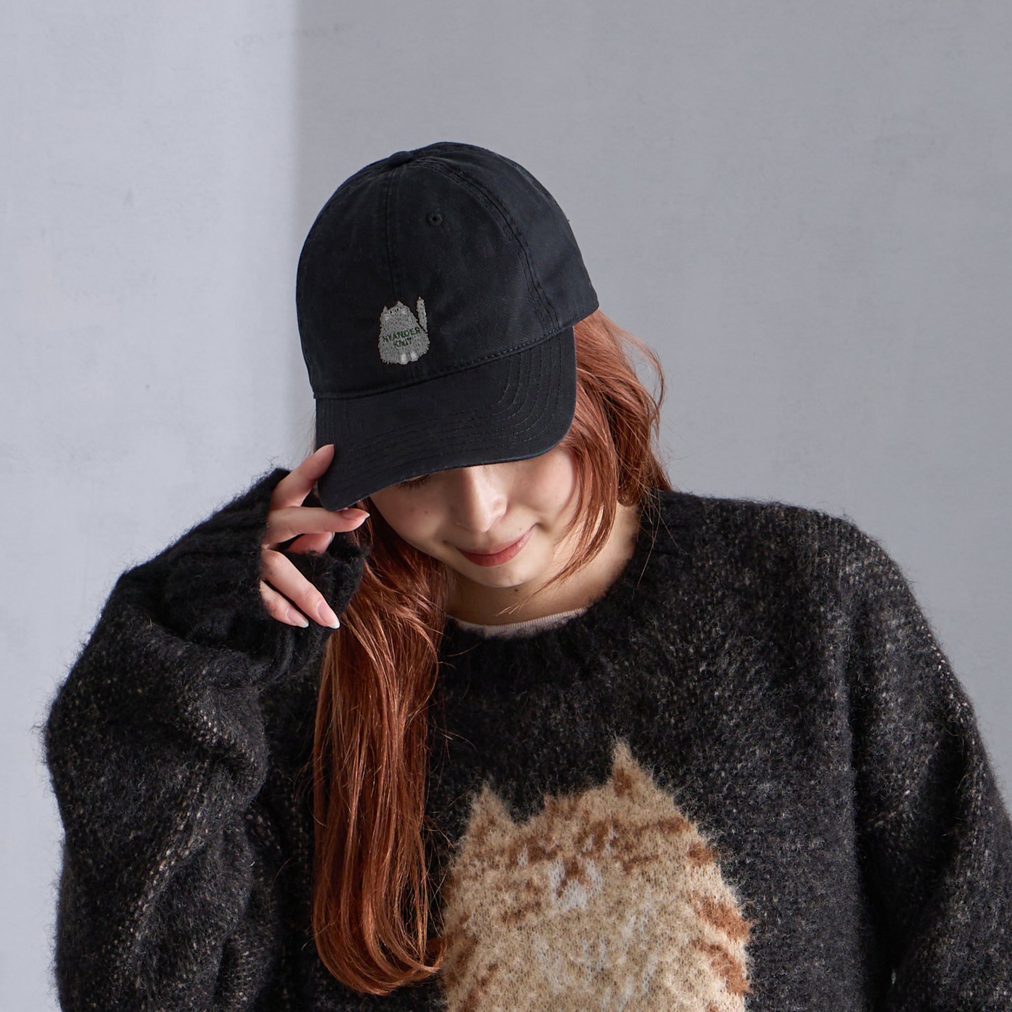 【NYANDER KNIT/ニャンダーニット】 NYANDER　EMBROIDERY CAP