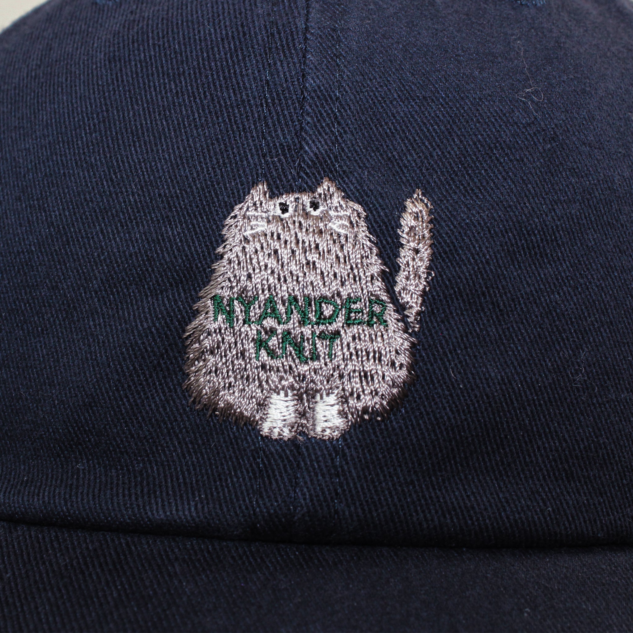 【NYANDER KNIT/ニャンダーニット】 NYANDER　EMBROIDERY CAP