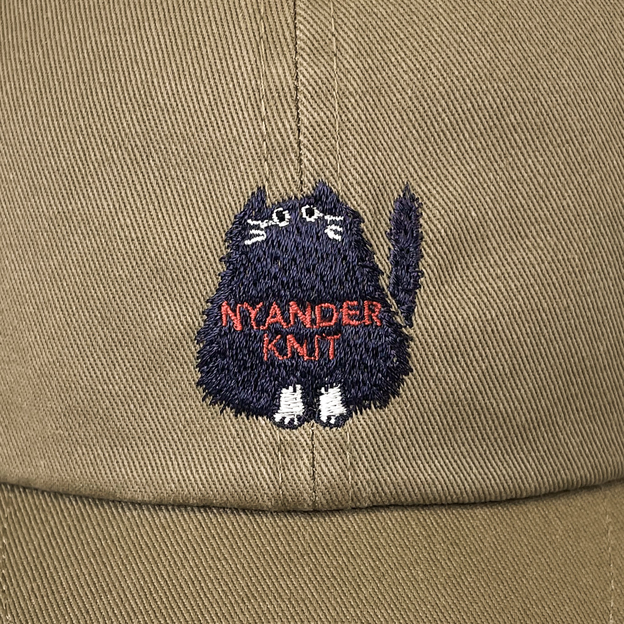 【NYANDER KNIT/ニャンダーニット】 NYANDER　EMBROIDERY CAP