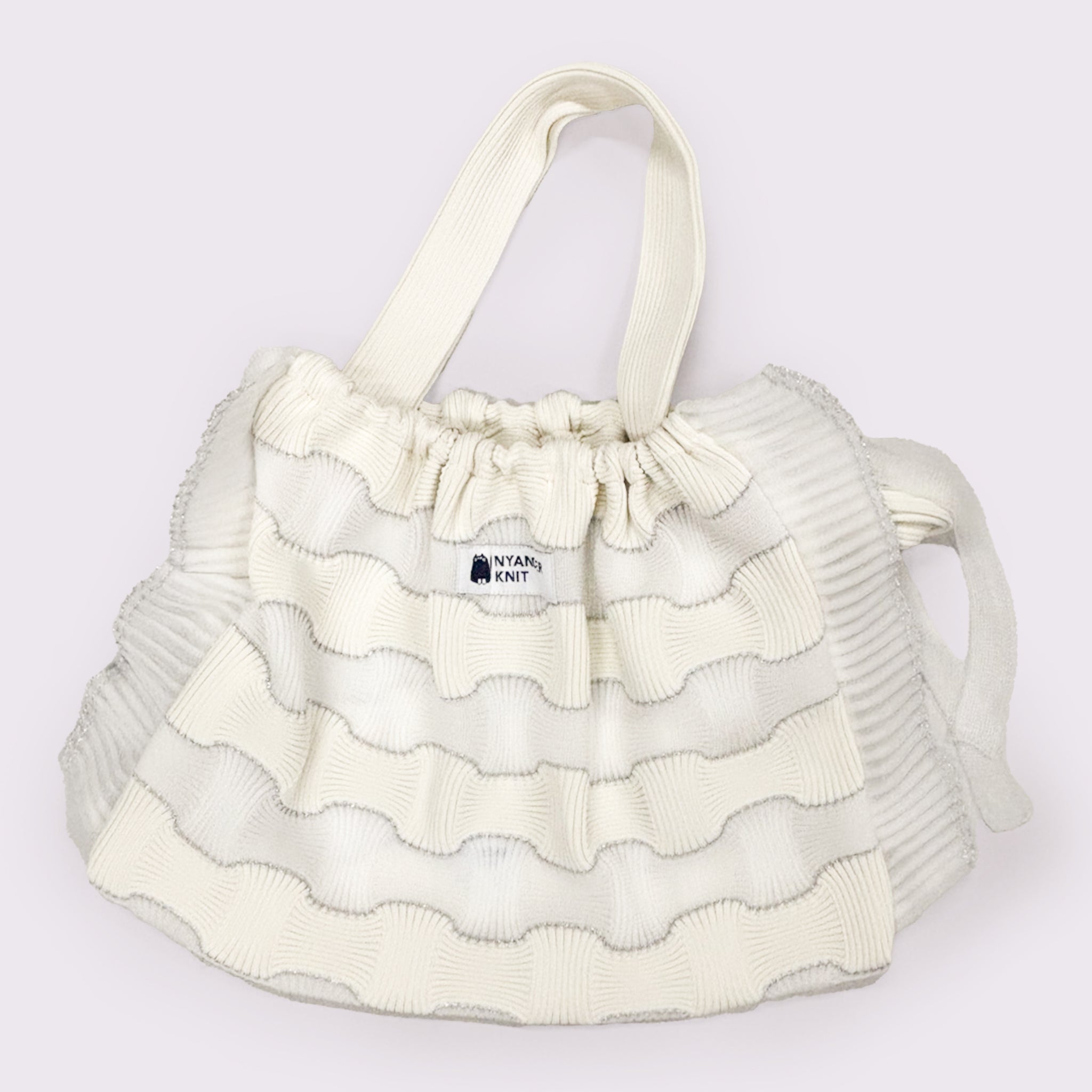 【NYANDER KNIT/ニャンダーニット】BORDER TOTE