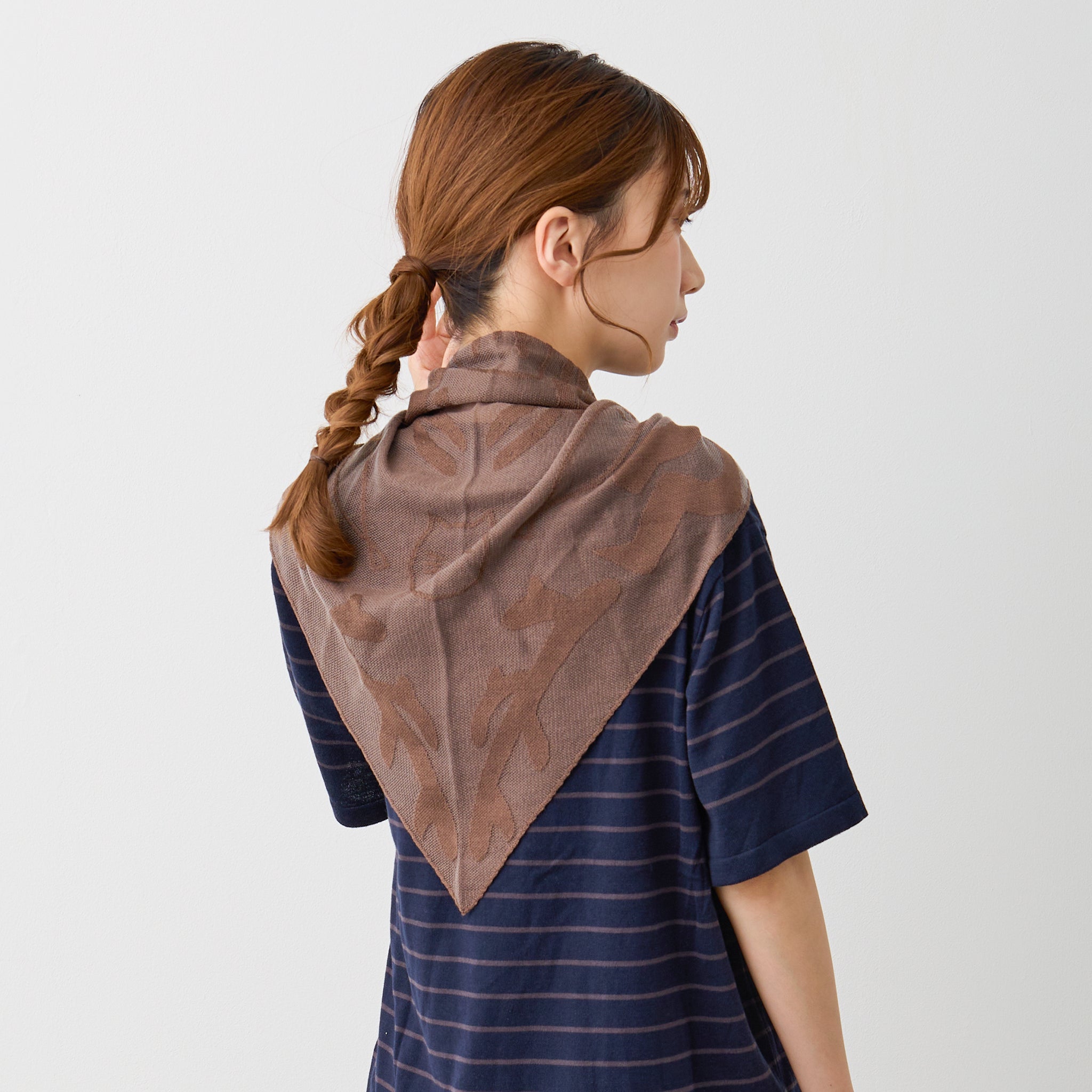【NYANDER KNIT/ニャンダーニット】SANNKAKU SHAWL MER