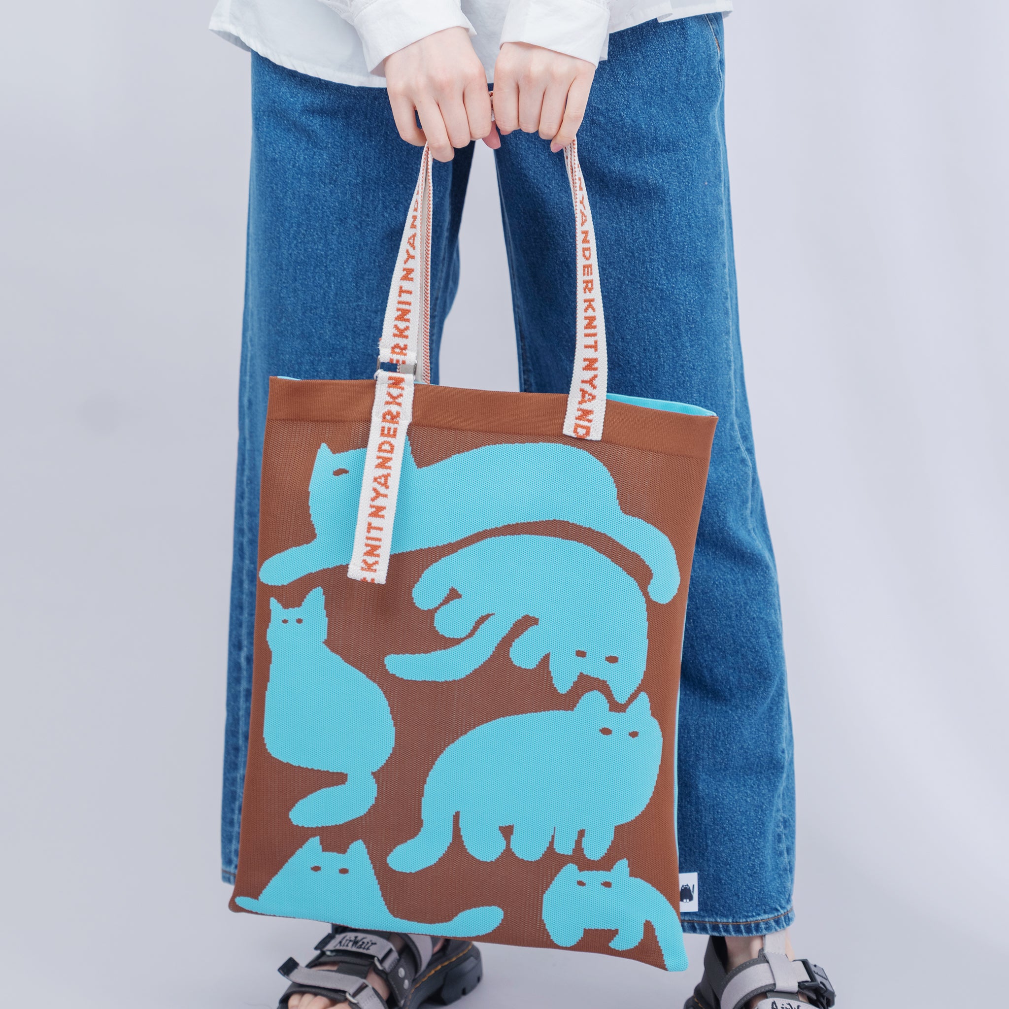 【NYANDER KNIT/ニャンダーニット】 SHADOW CAT TOTE　ATRENA限定デザイン