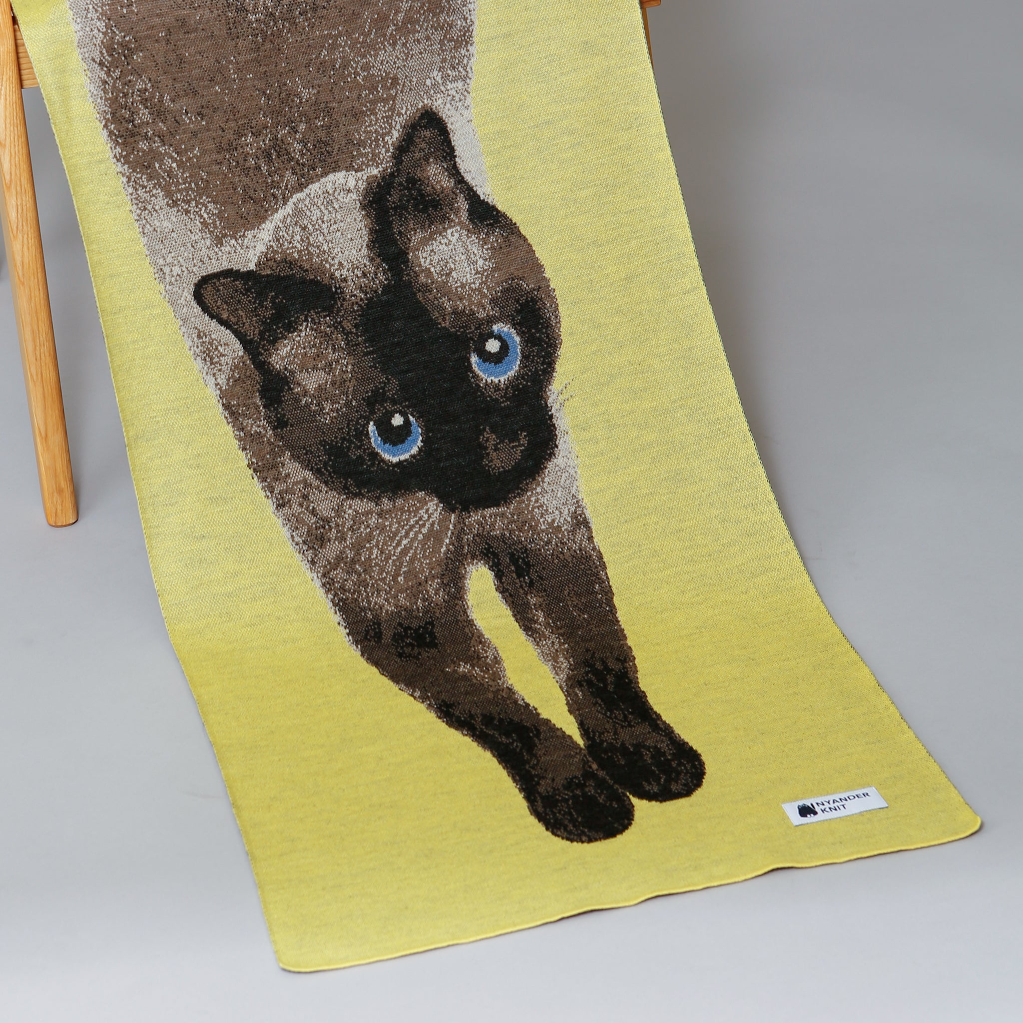 予約販売【NYANDER KNIT/ニャンダーニット】STRETCHING CAT SCARF
