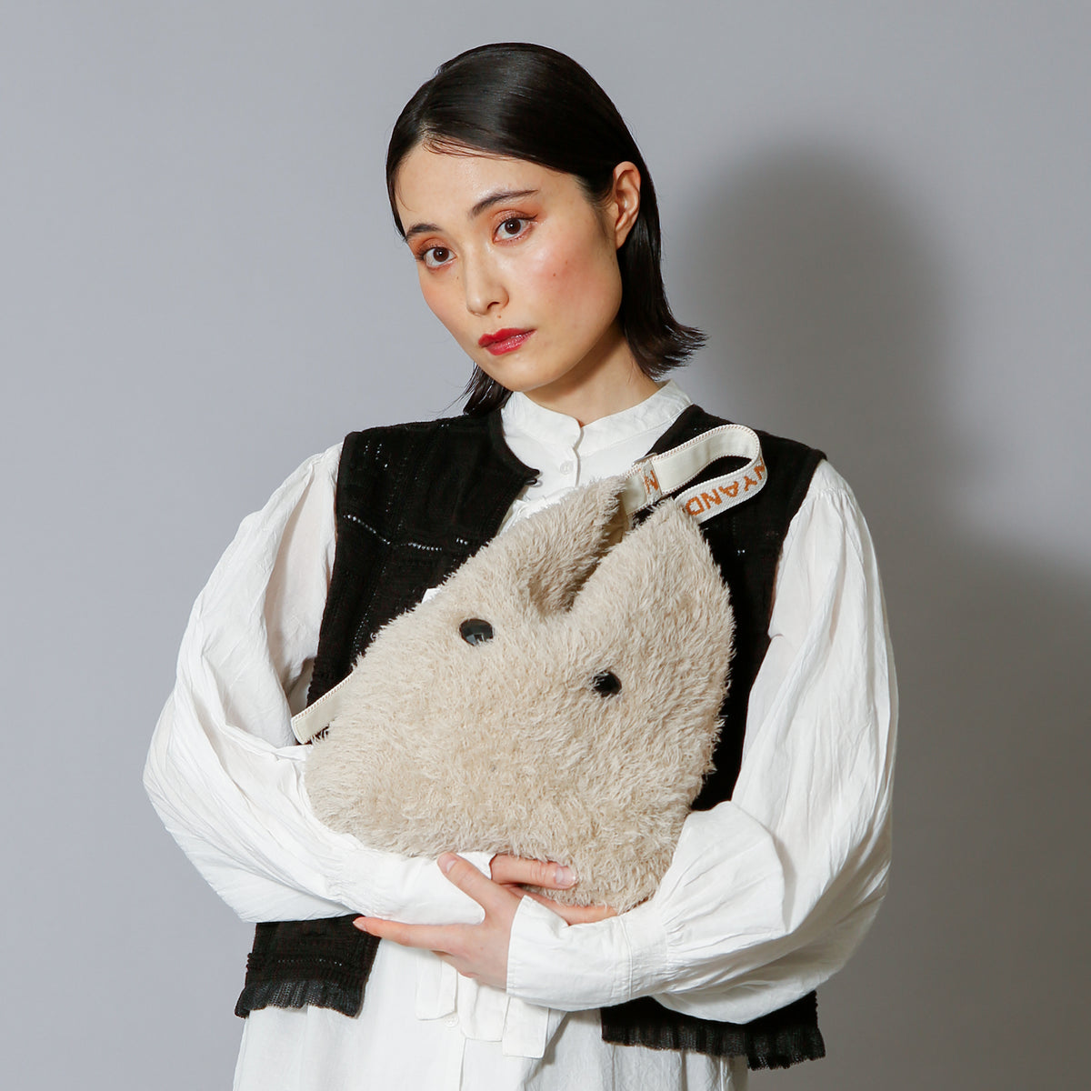 予約販売【NYANDER KNIT/ニャンダーニット】FLUFFY CAT BAG