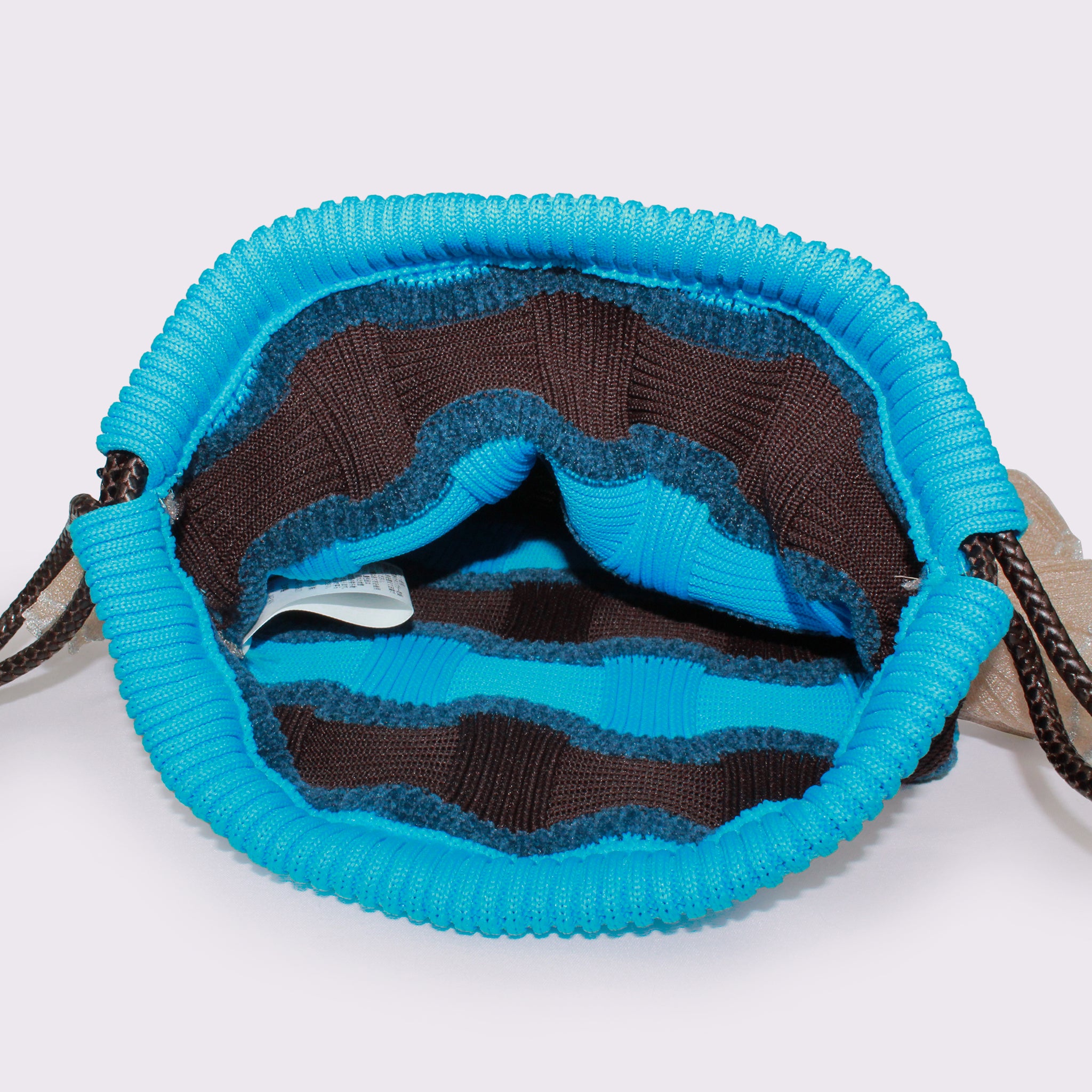 予約販売【NYANDER KNIT/ニャンダーニット】FRILL SHEER KNIT POUCH