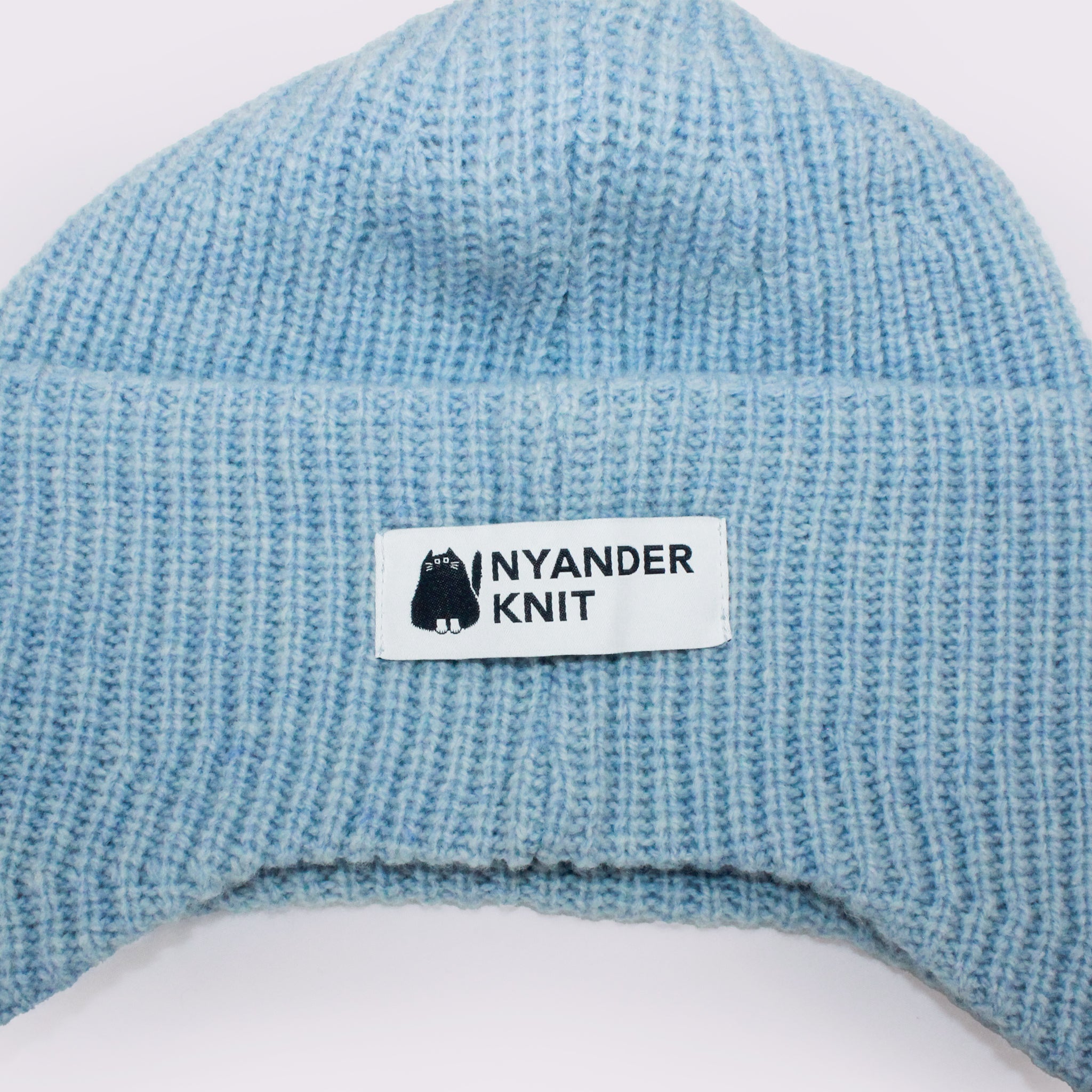 予約販売【NYANDER KNIT/ニャンダーニット】CAT EMBROIDERY EARFLAP KNIT CAP