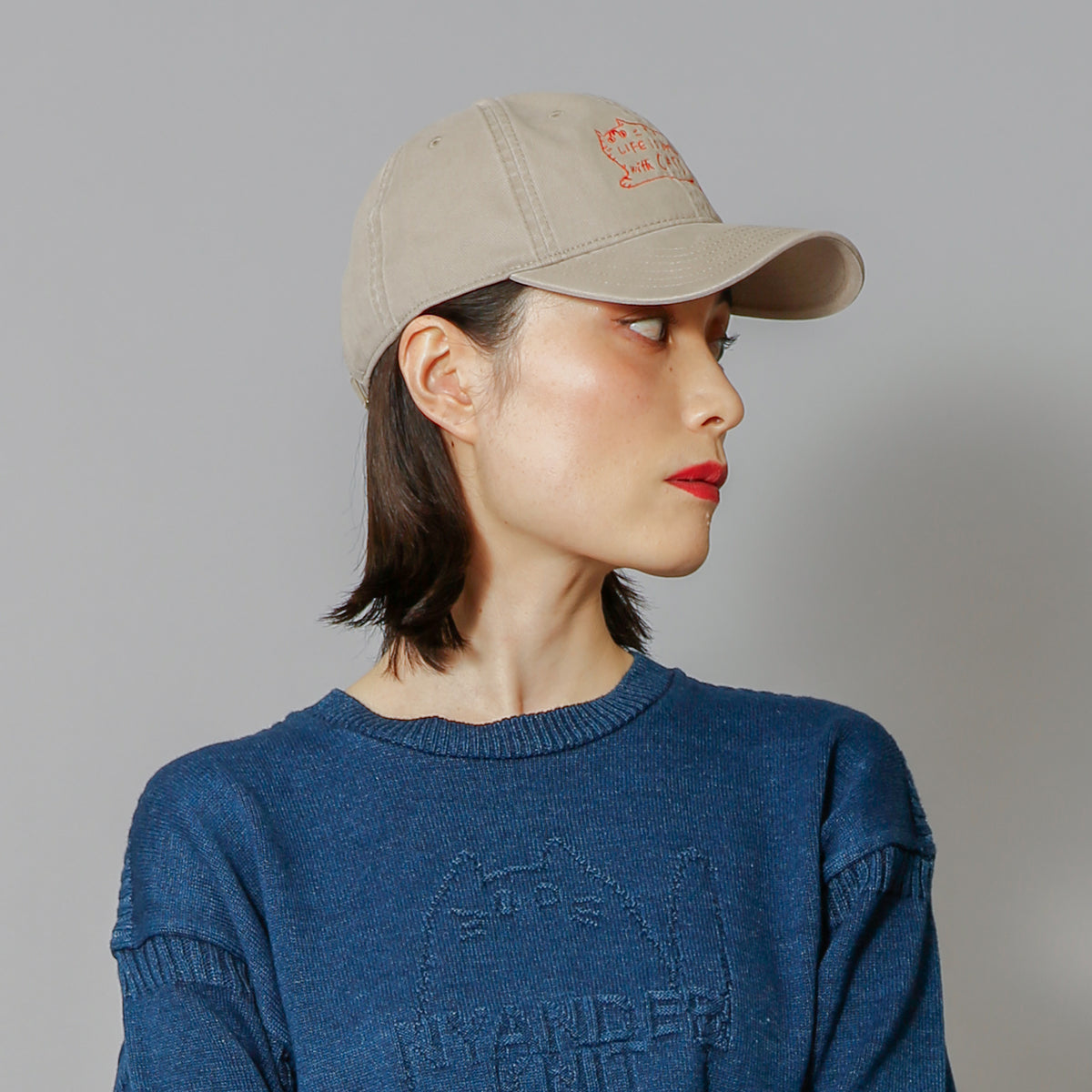 【NYANDER KNIT/ニャンダーニット】 LIFE Is BETTER CAP