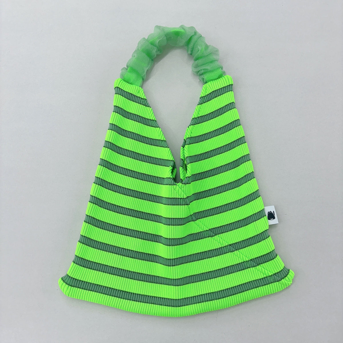 【NYANDER KNIT/ニャンダーニット】 Sheer frill tote バッグ