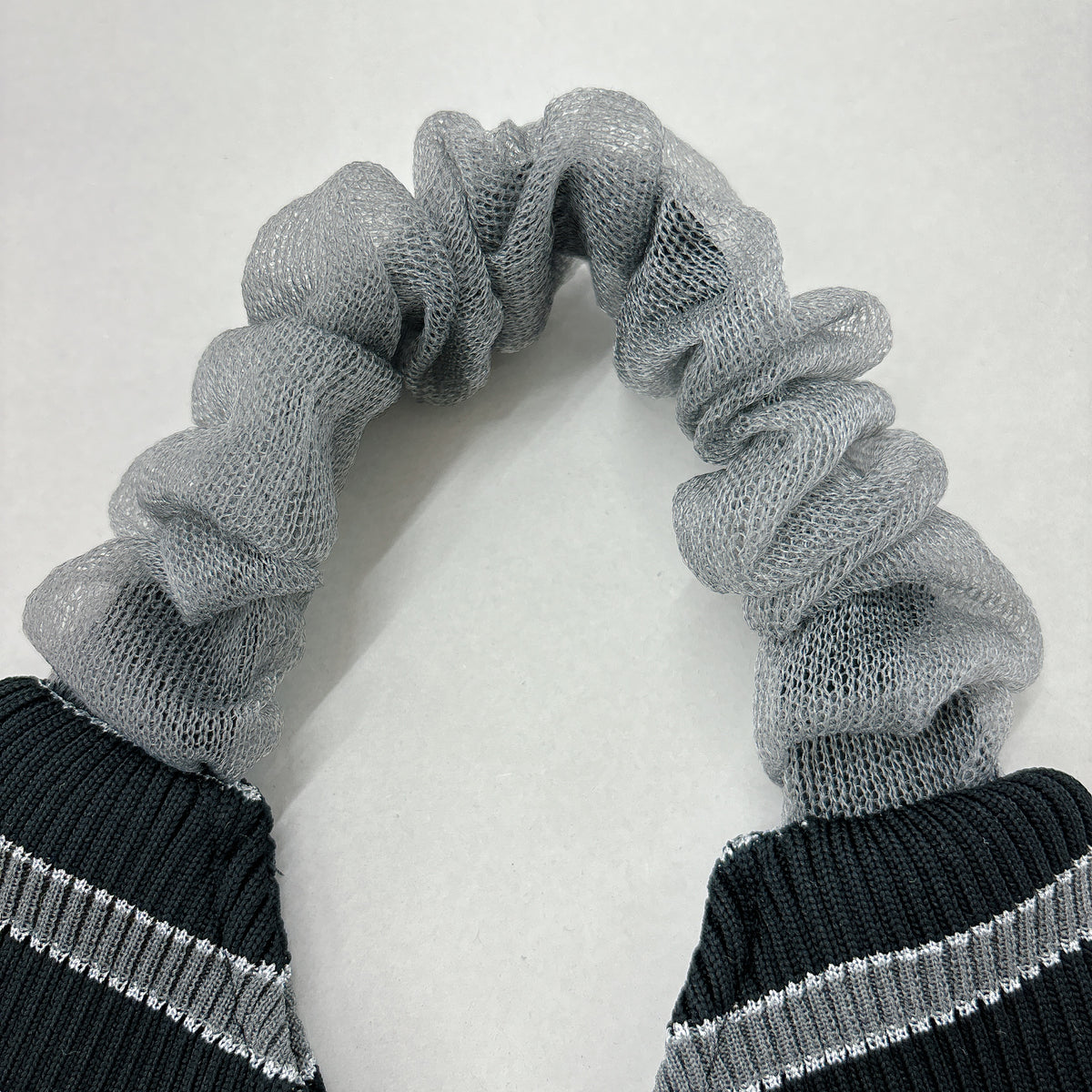 【NYANDER KNIT/ニャンダーニット】 Sheer frill tote バッグ