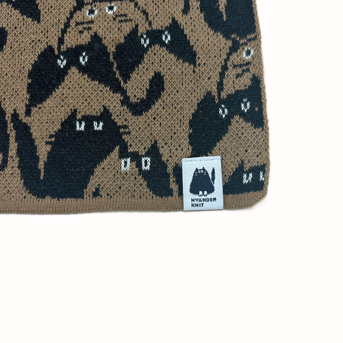 【NYANDER KNIT/ニャンダーニット】geometric knit toile ジオメトリック ニット タオル
