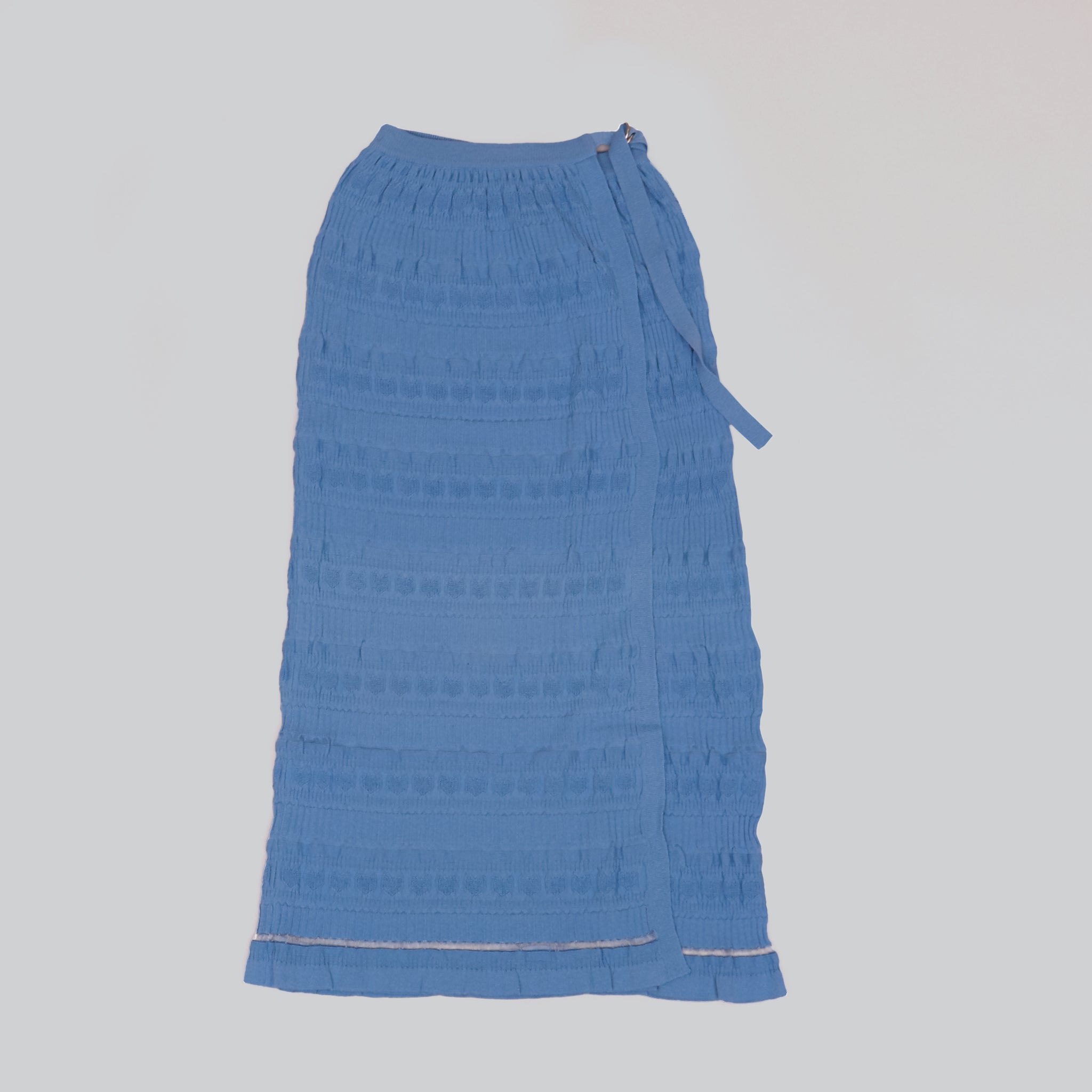 【NYANDER KNIT/ニャンダーニット】   CAT RIB WRAP SKIRT
