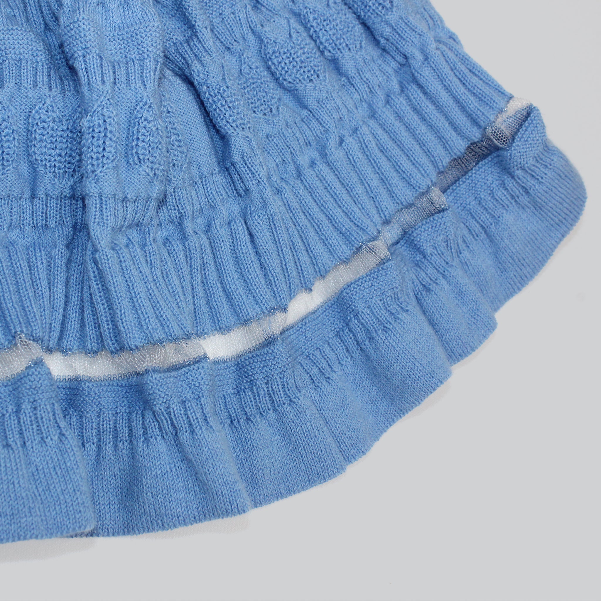 【NYANDER KNIT/ニャンダーニット】   CAT RIB WRAP SKIRT