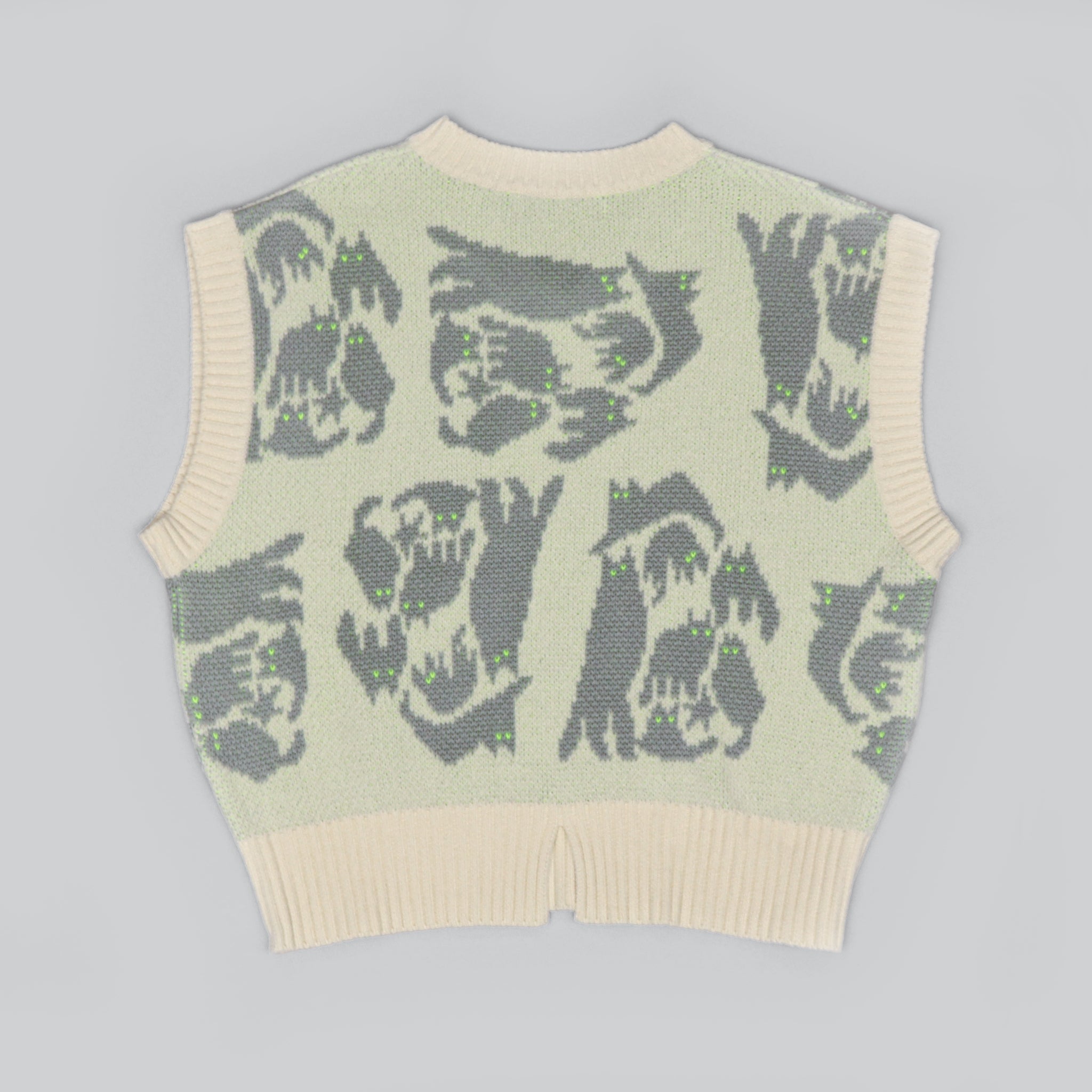 【NYANDER KNIT/ニャンダーニット】  NIGHT CAT JQ VEST