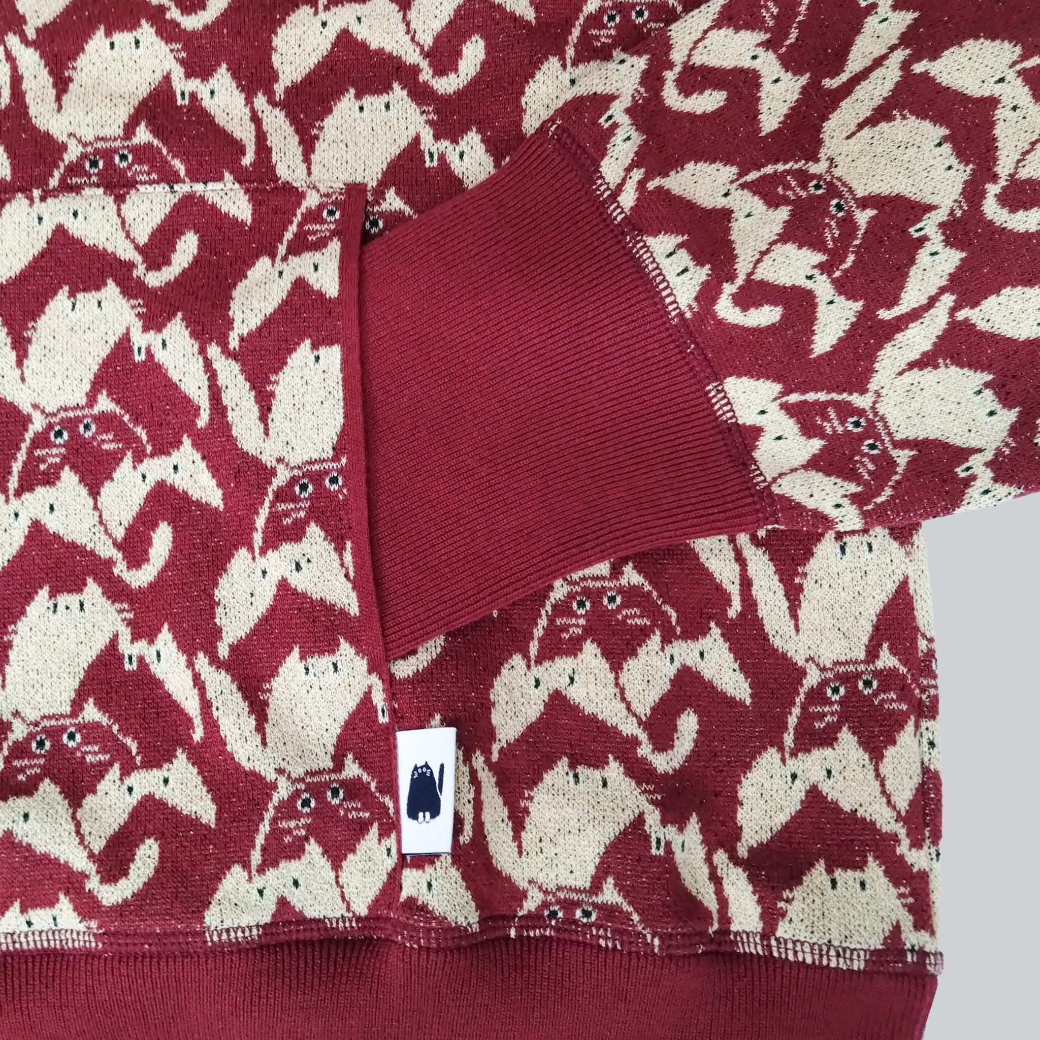 【NYANDER KNIT/ニャンダーニット】CATgeometric HOODIE