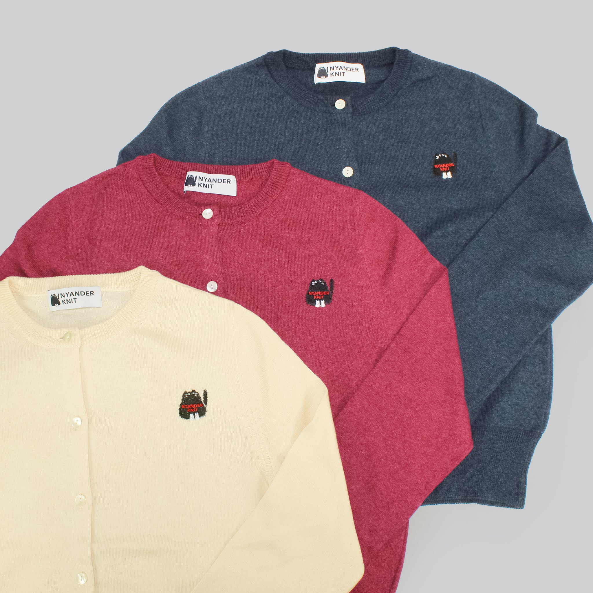 【NYANDER KNIT/ニャンダーニット】NYANDER BASIC CARDIGAN