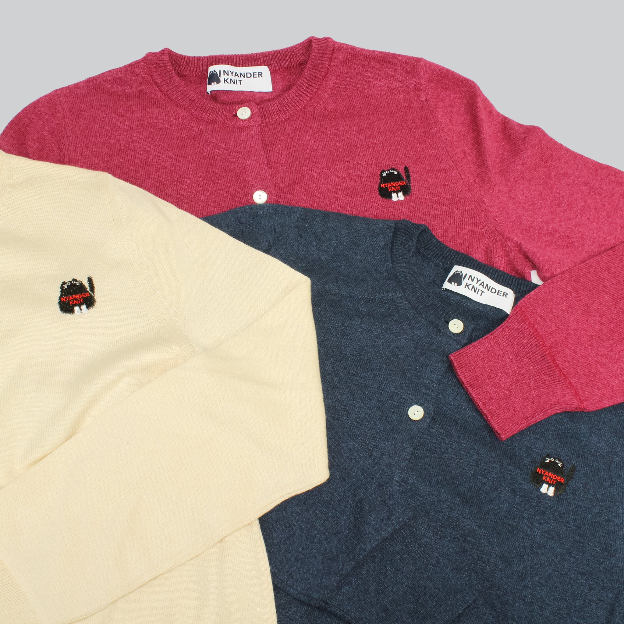 【NYANDER KNIT/ニャンダーニット】NYANDER BASIC CARDIGAN