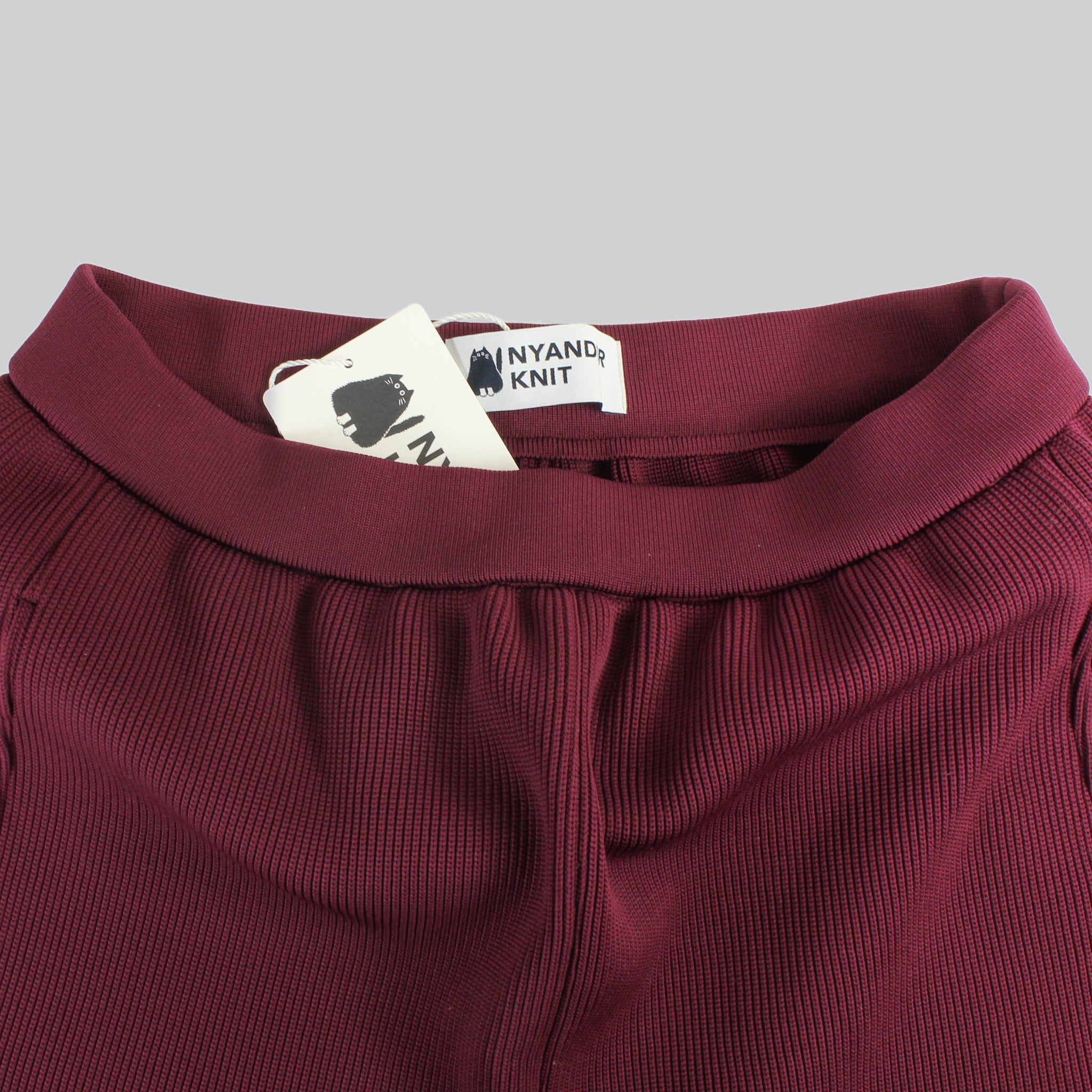 【NYANDER KNIT/ニャンダーニット】KNIT BARREL PANTS