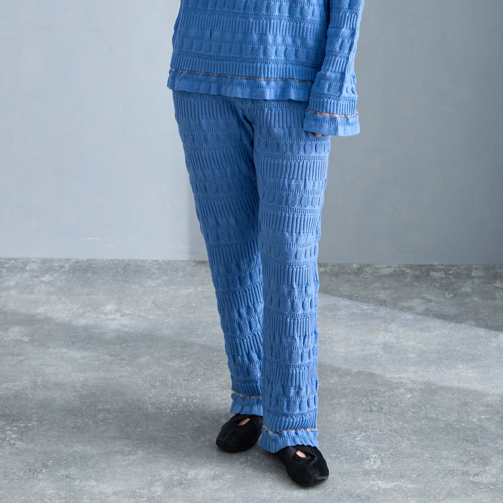 【NYANDER KNIT/ニャンダーニット】  CAT RIB PANTS