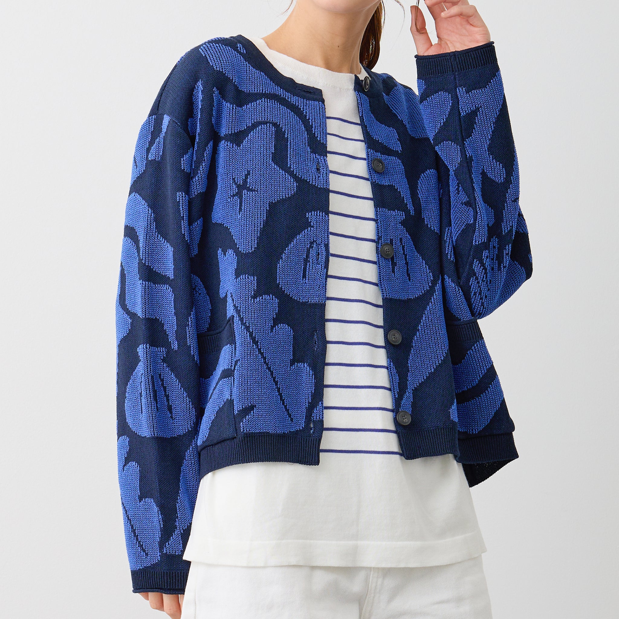 【NYANDER KNIT/ニャンダーニット】CAT PLAGE CARDIGAN