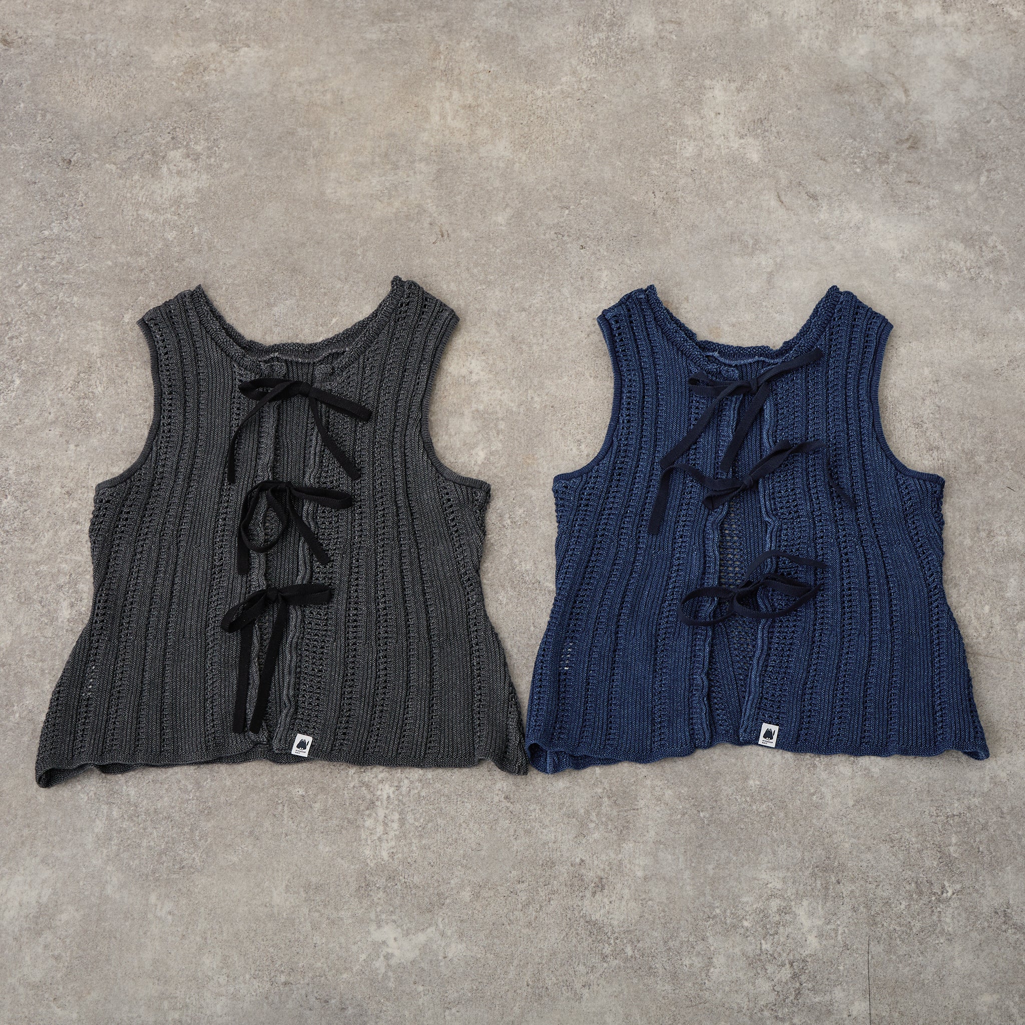 【NYANDER KNIT/ニャンダーニット】 DENIM JIRETvest