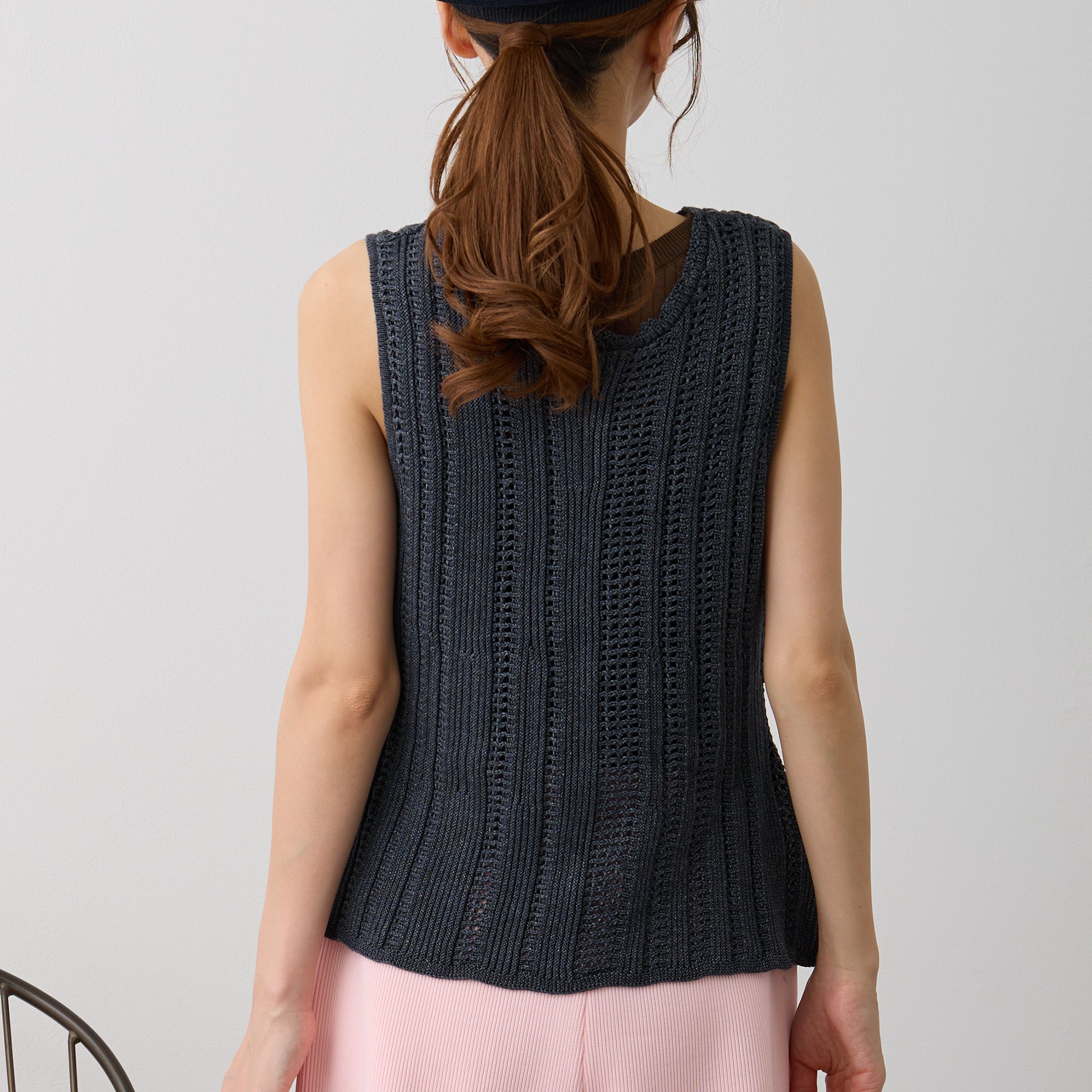 【NYANDER KNIT/ニャンダーニット】 DENIM JIRETvest