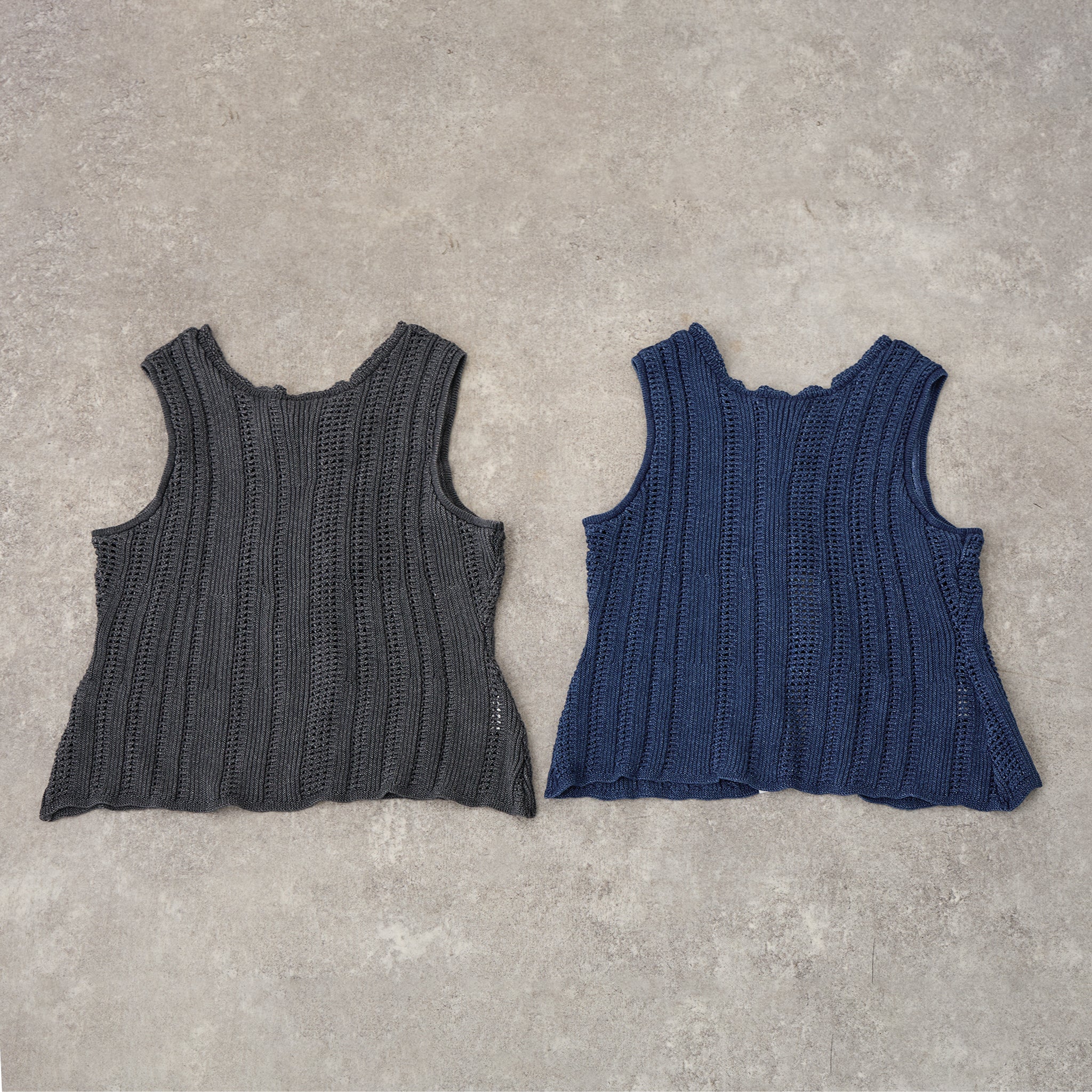 【NYANDER KNIT/ニャンダーニット】 DENIM JIRETvest