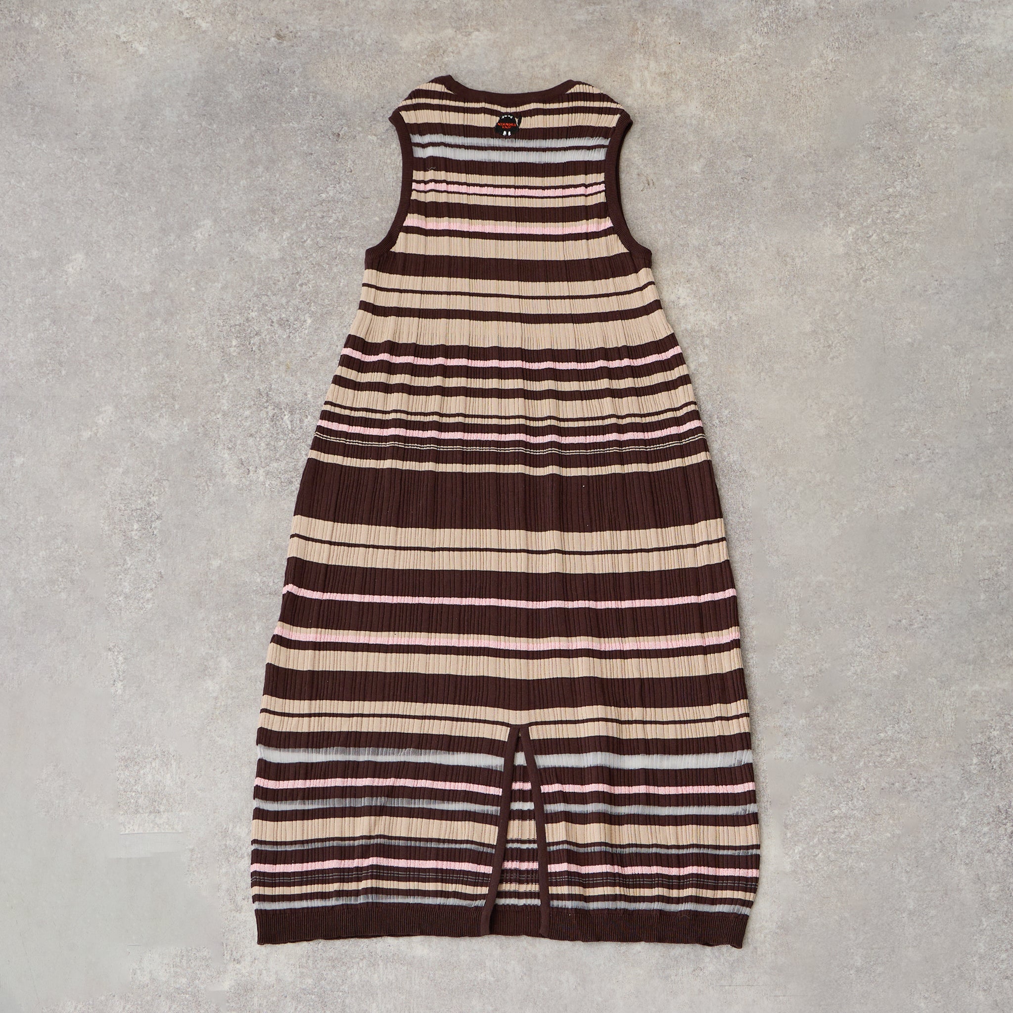 【NYANDER KNIT/ニャンダーニット】BORDER RIB ONE PIECE