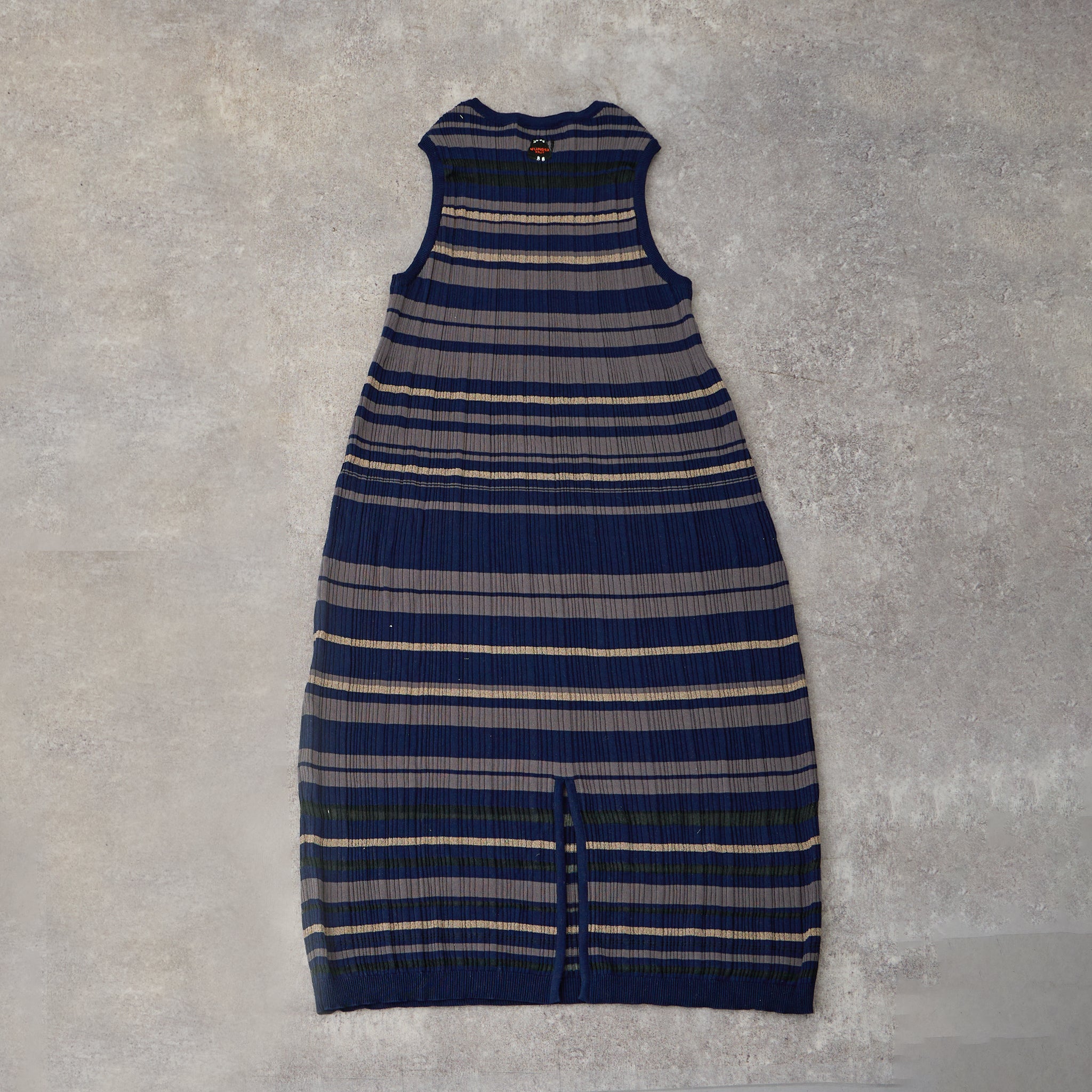 【NYANDER KNIT/ニャンダーニット】BORDER RIB ONE PIECE