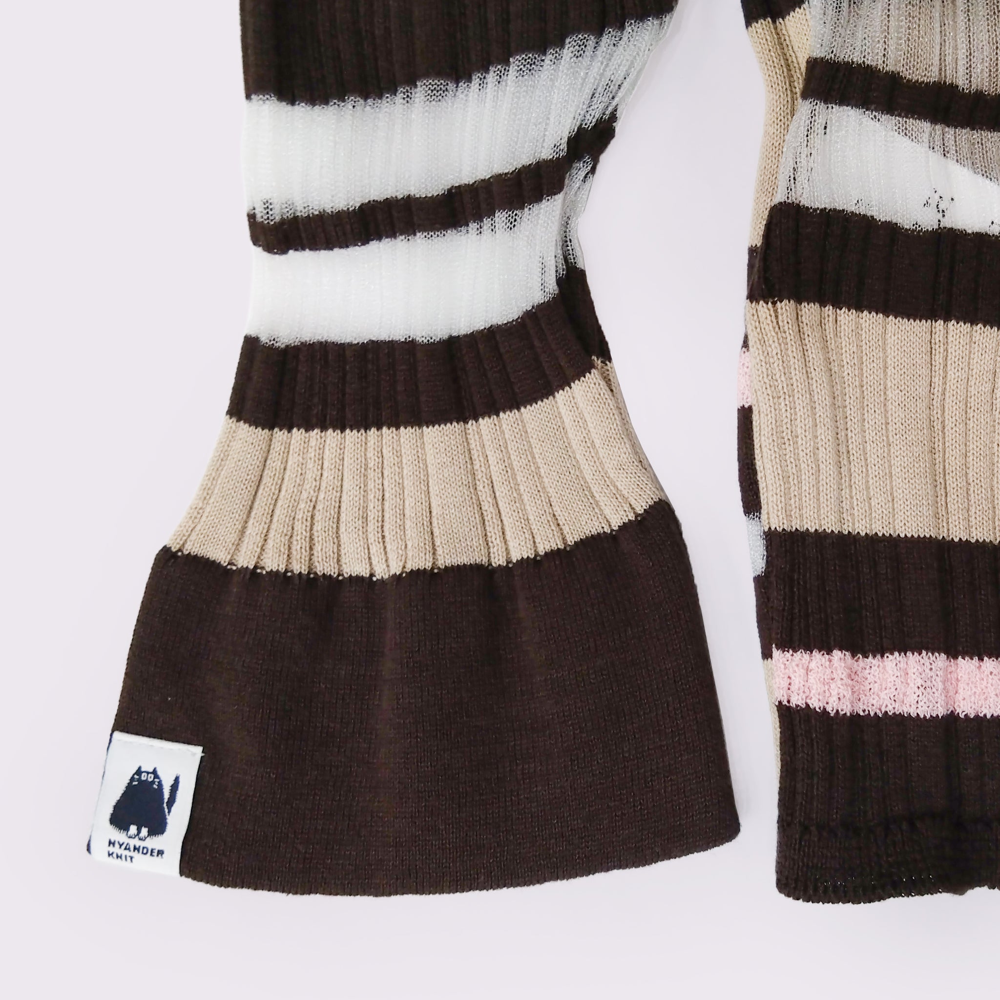 【NYANDER KNIT/ニャンダーニット】BORDER CARDIGAN