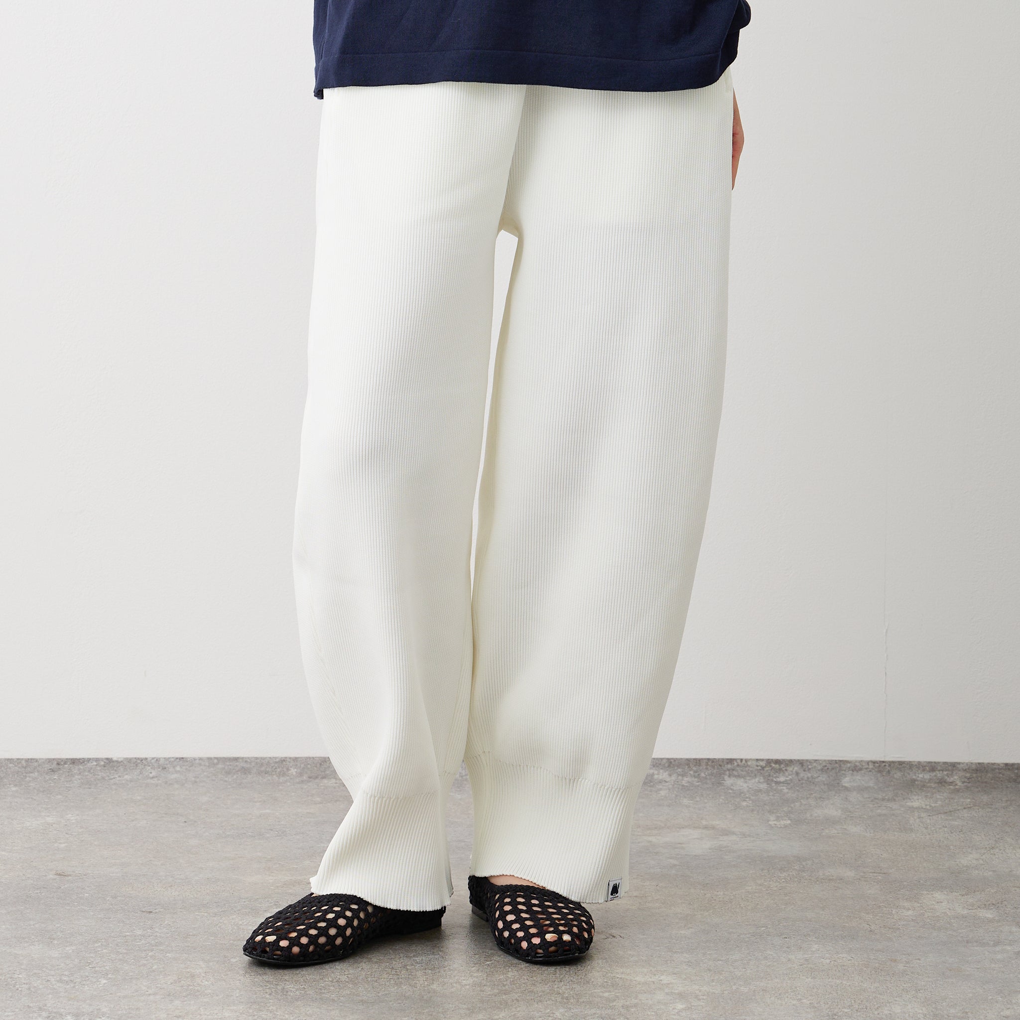 【NYANDER KNIT/ニャンダーニット】KNIT BARREL PANTS