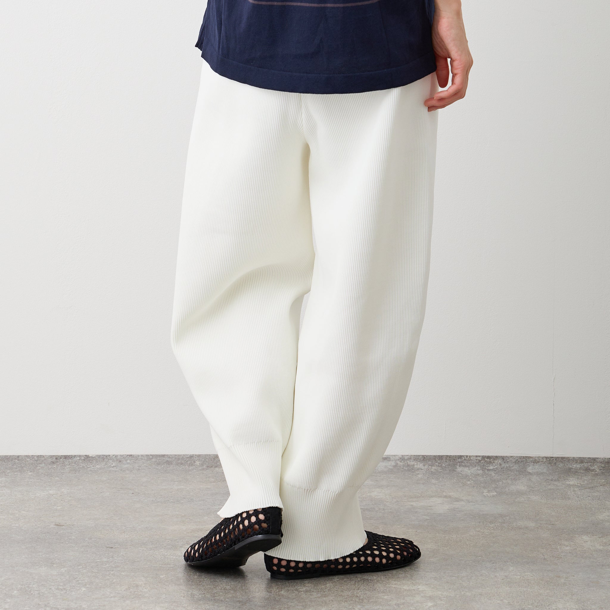 【NYANDER KNIT/ニャンダーニット】KNIT BARREL PANTS