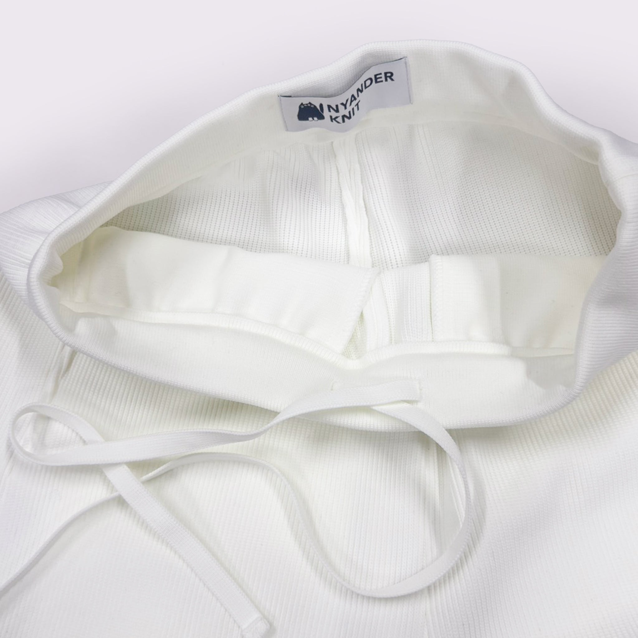 【NYANDER KNIT/ニャンダーニット】KNIT BARREL PANTS