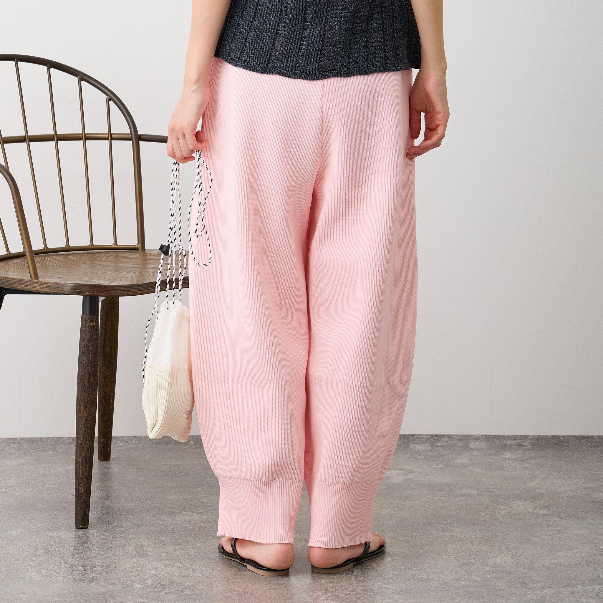 【NYANDER KNIT/ニャンダーニット】KNIT BARREL PANTS