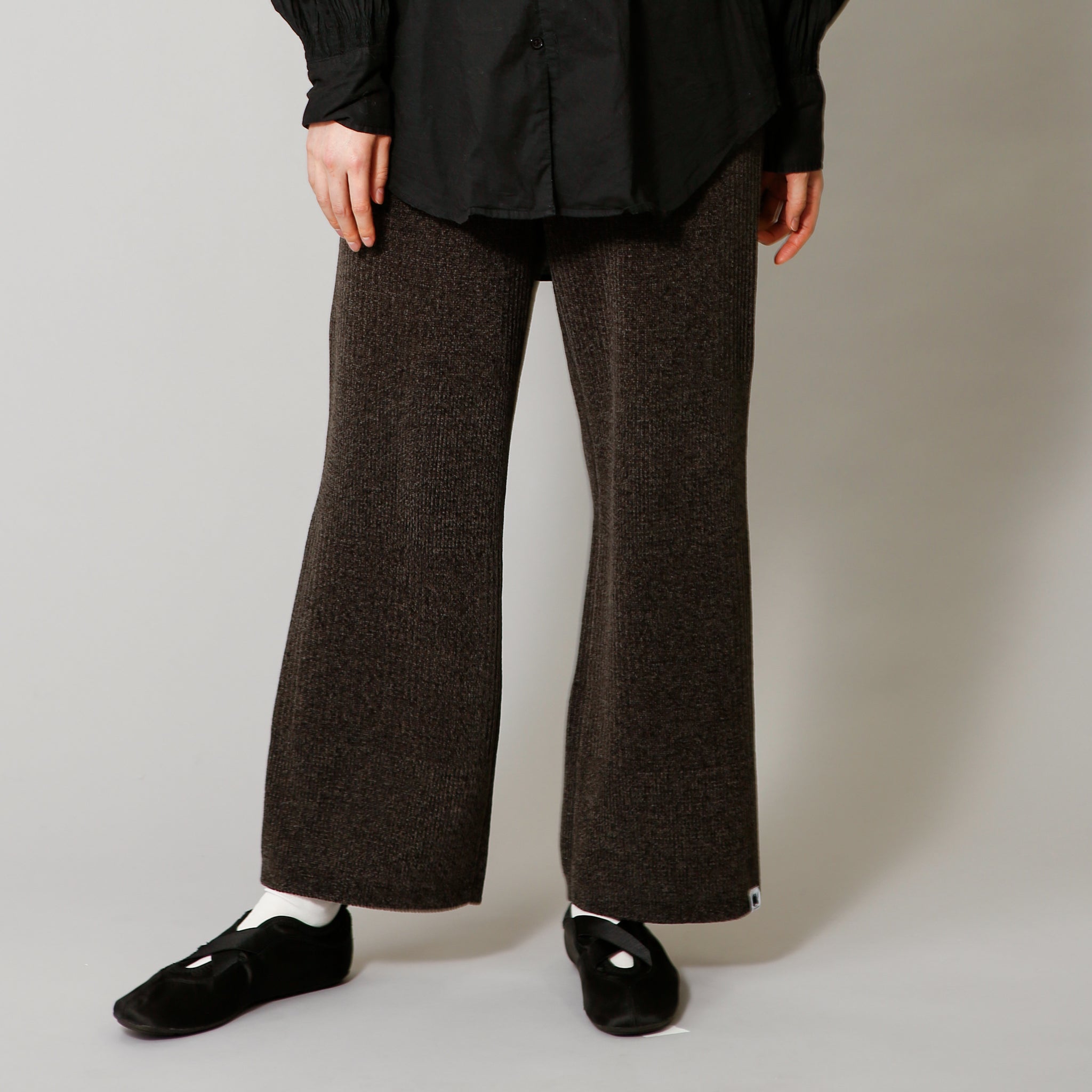 予約販売【NYANDER KNIT/ニャンダーニット】Subtre Border Knit Pants