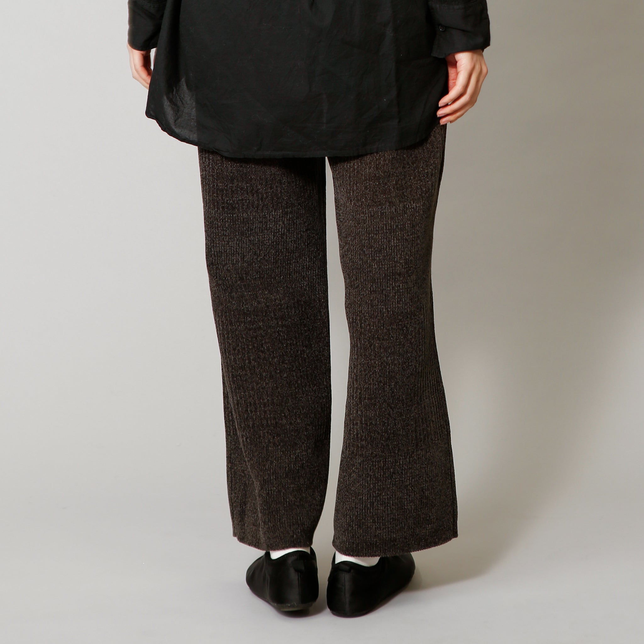 予約販売【NYANDER KNIT/ニャンダーニット】Subtre Border Knit Pants