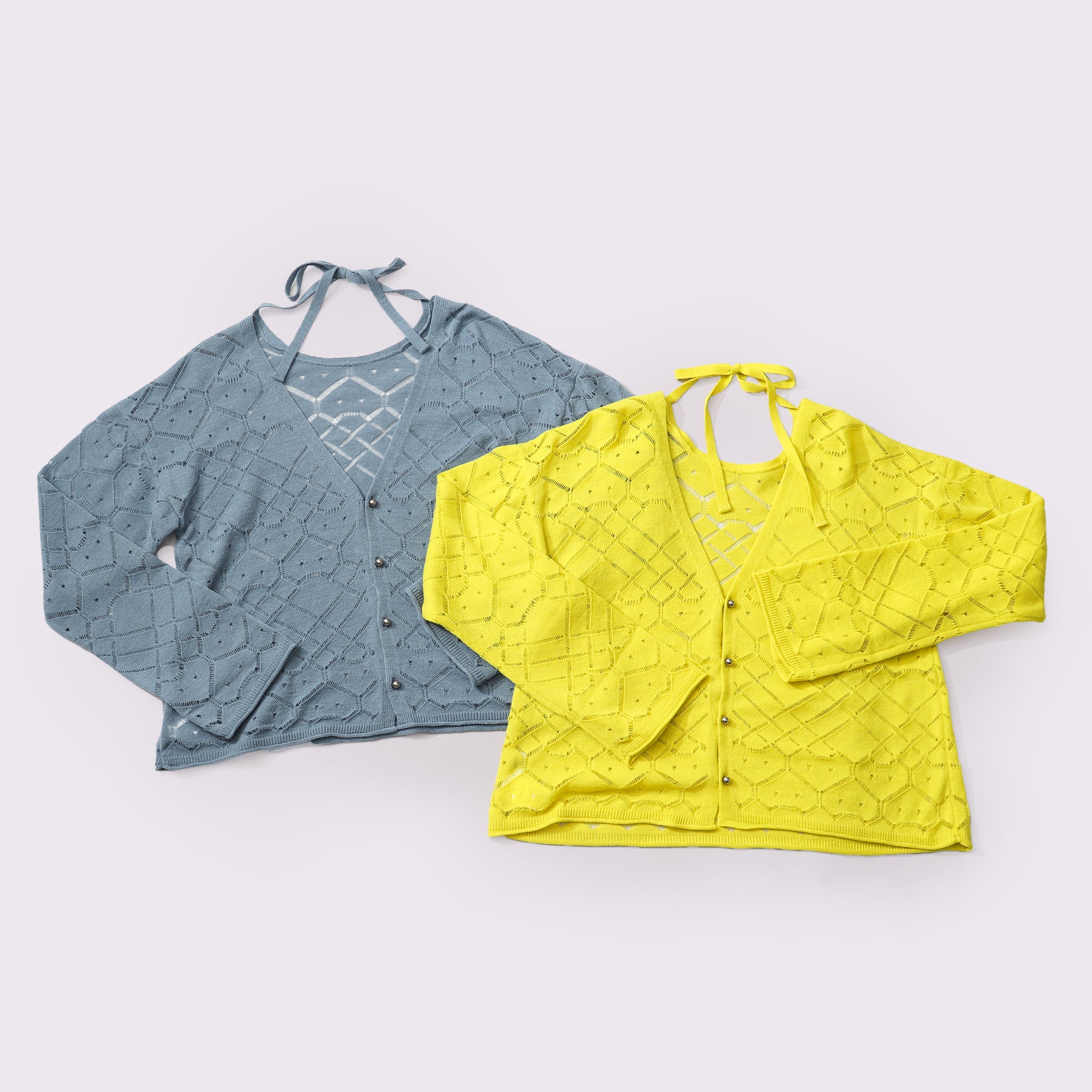 予約販売【NYANDER KNIT/ニャンダーニット】HIDDENCAT OPENWORK CARDIGAN