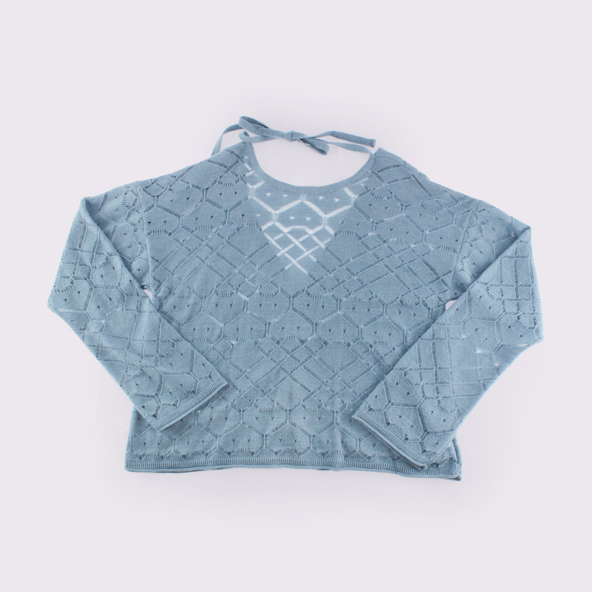 予約販売【NYANDER KNIT/ニャンダーニット】HIDDENCAT OPENWORK CARDIGAN