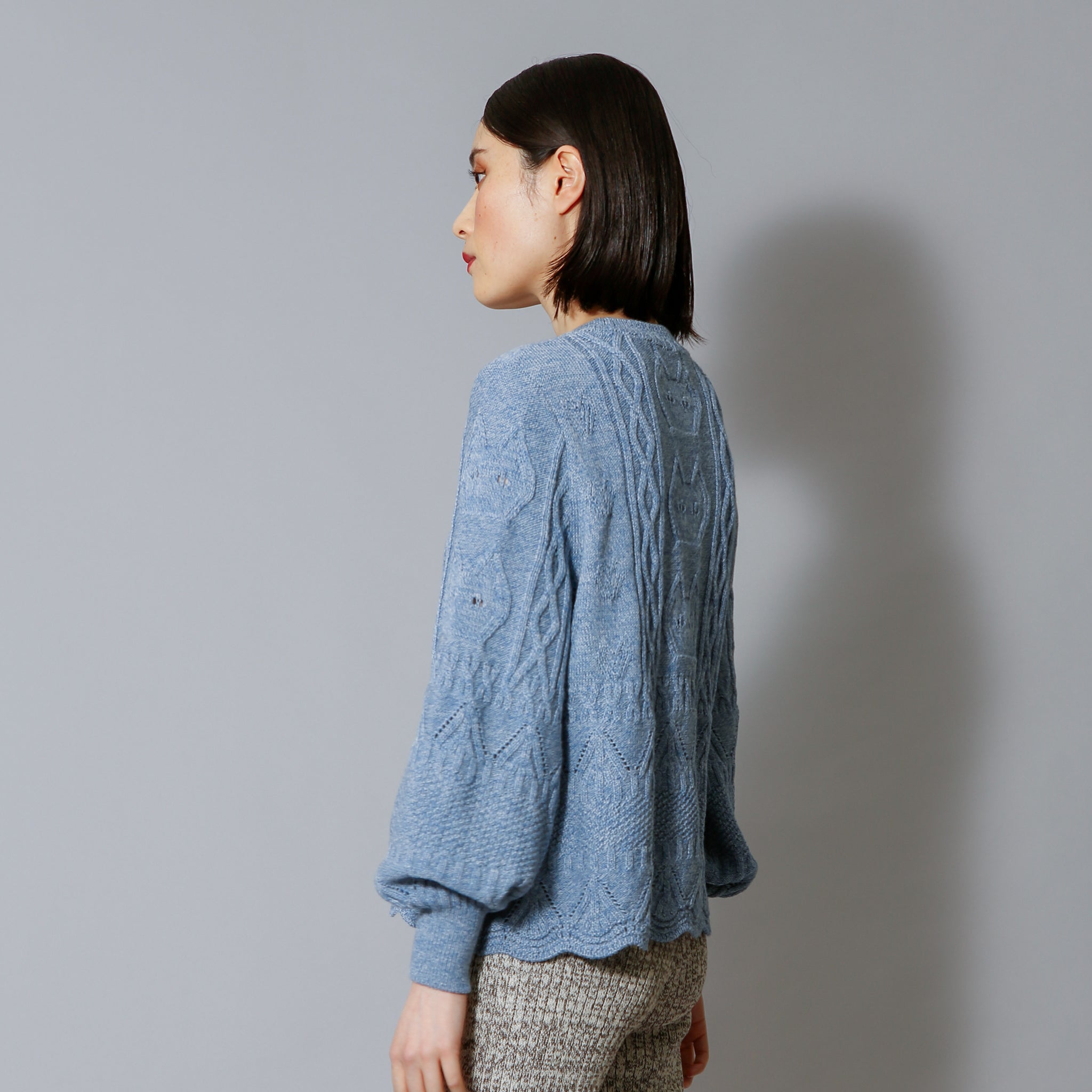 予約販売【NYANDER KNIT/ニャンダーニット】CAT RELIEF CABLE PULL